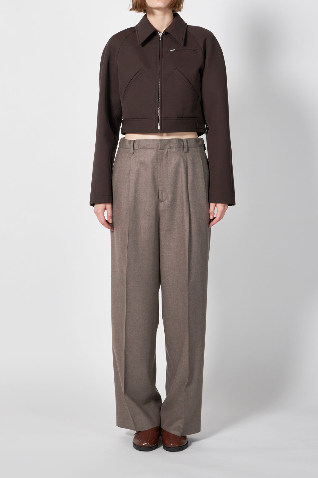 Brook Zip Blouson ブラウン 極美品 サイズ2 SURI ALPACA/WOOL/SILK BEAVER BLOUSON｜BROWN – Cornier