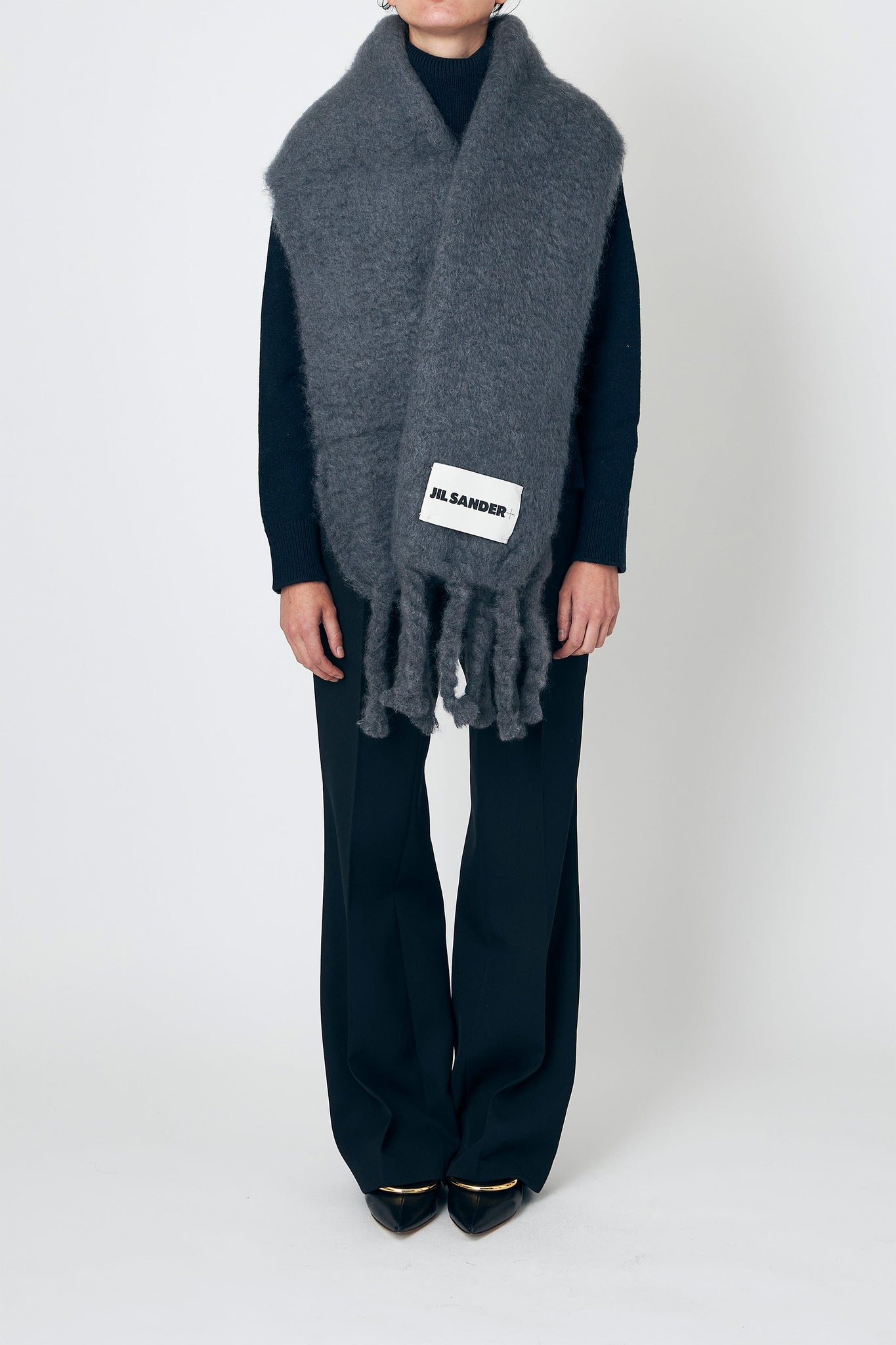 PLUS PLAIN SCARF LABEL JILSANDER – ATELIERMO