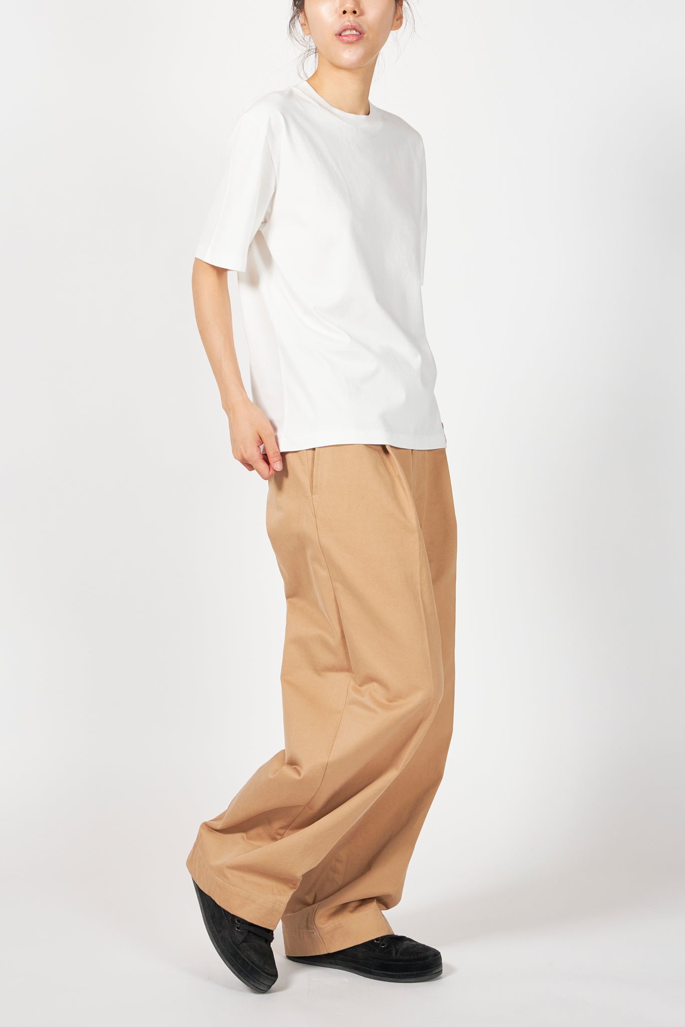 HIGH TWIST COTTON JERSEY TEE