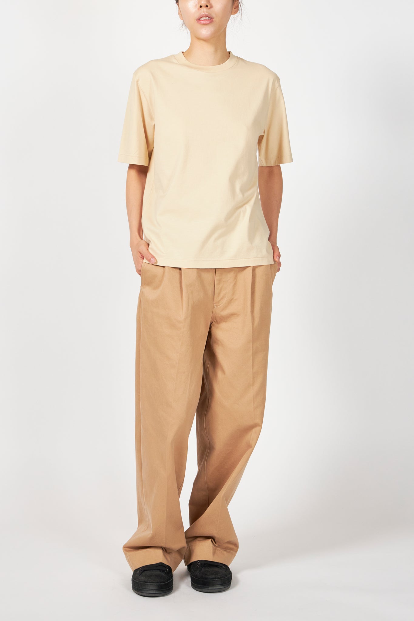 HIGH TWIST COTTON JERSEY TEE