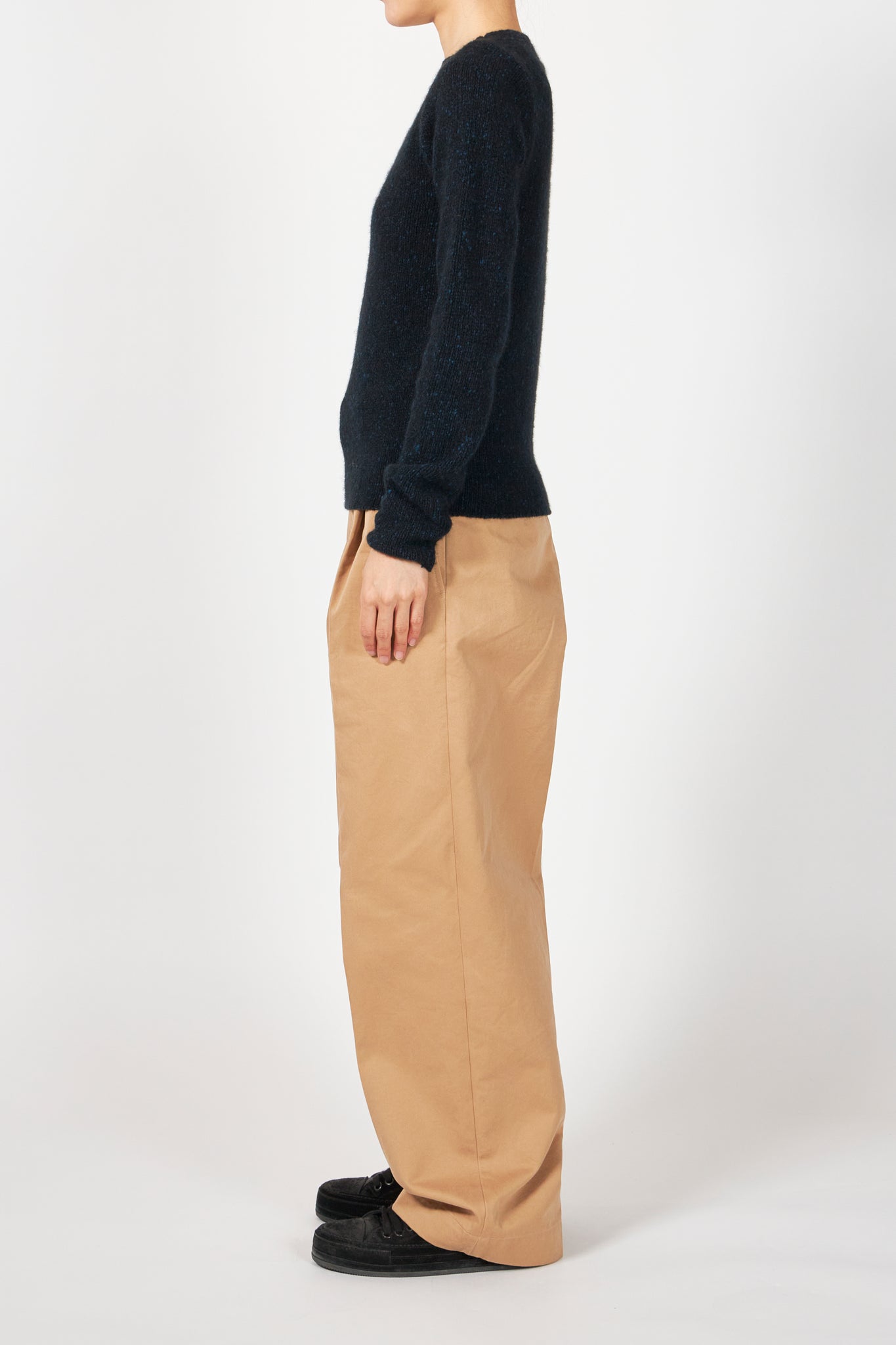 CASHMERE MELANGE KNIT P/O