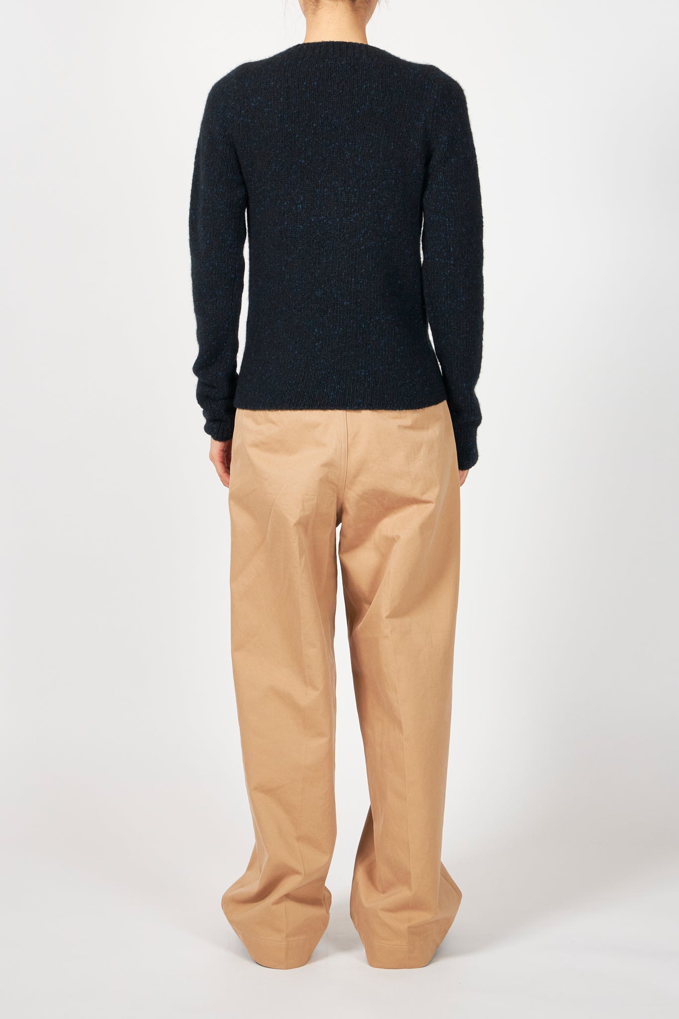 CASHMERE MELANGE KNIT P/O