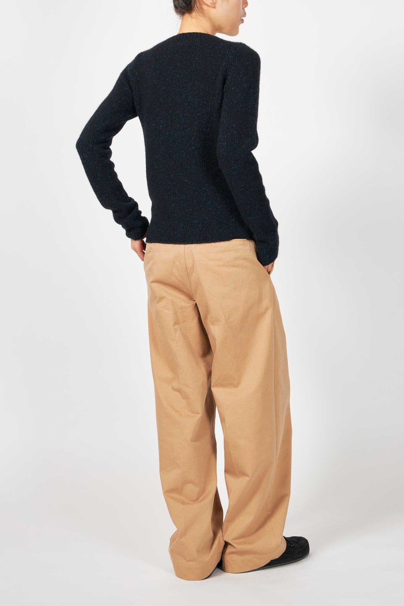 CASHMERE MELANGE KNIT P/O