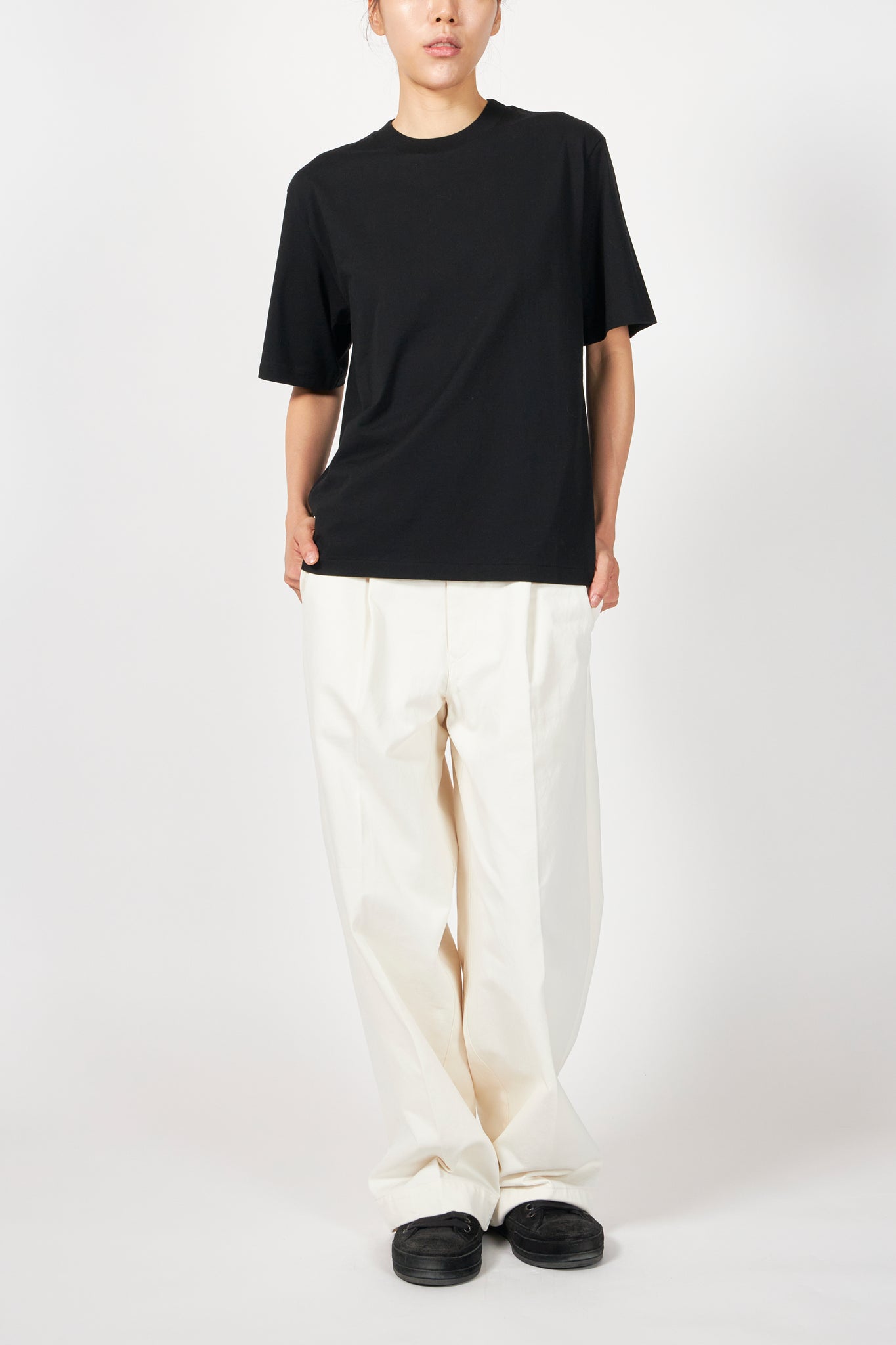 HIGH TWIST COTTON JERSEY TEE