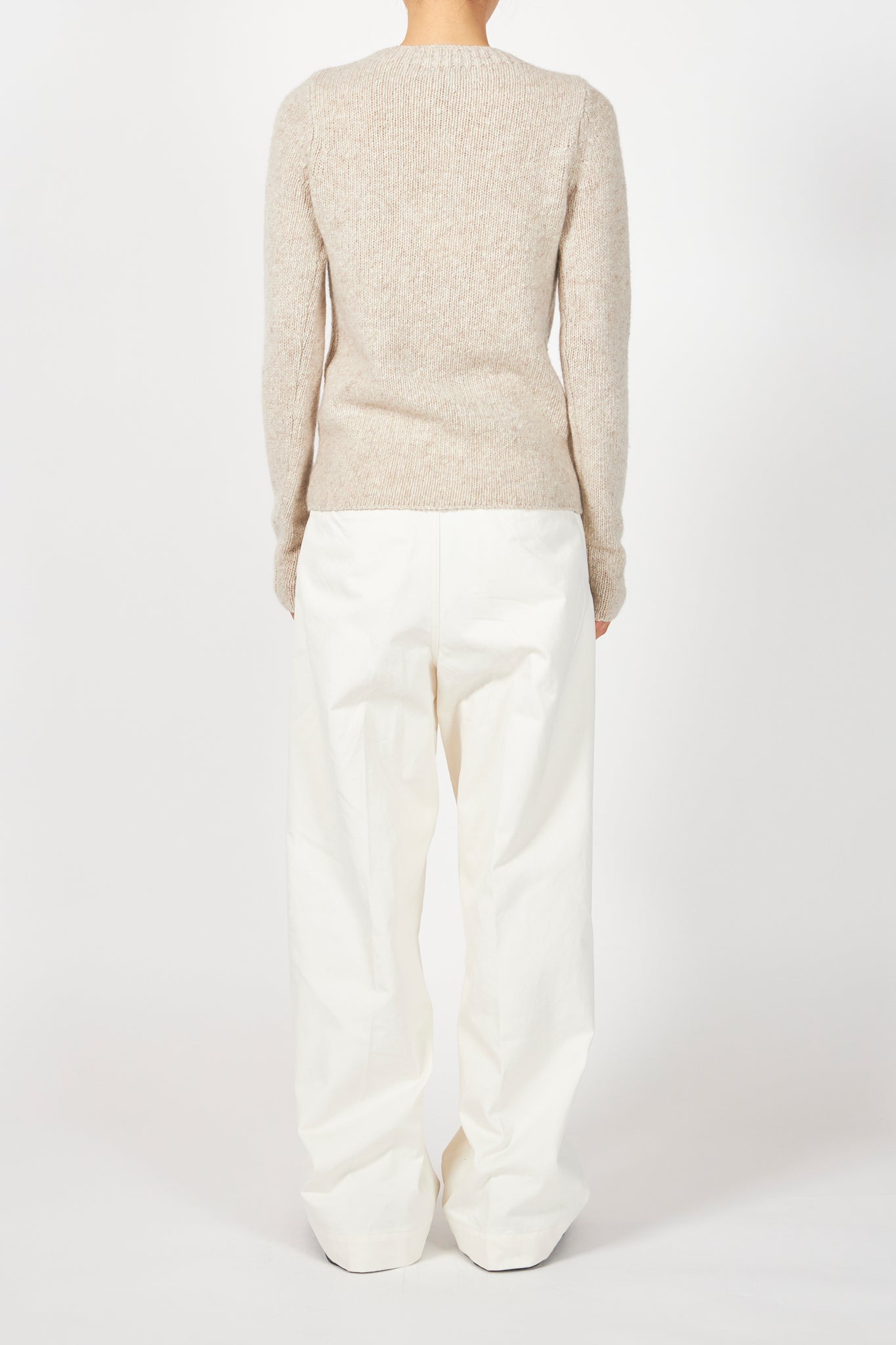 CASHMERE MELANGE KNIT P/O