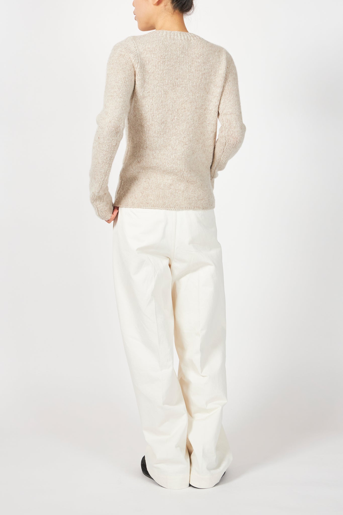 CASHMERE MELANGE KNIT P/O