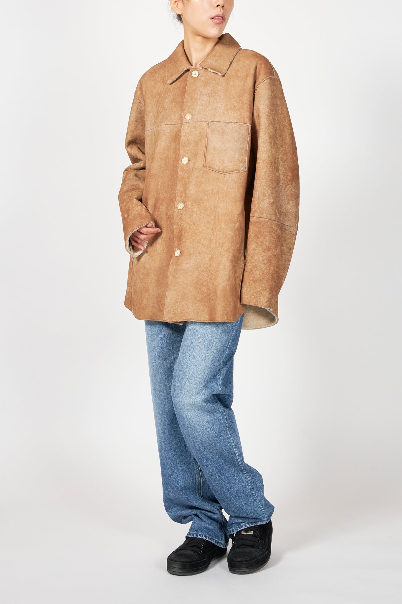 MERINO MOUTON SHIRT BLOUSON – ATELIERMO