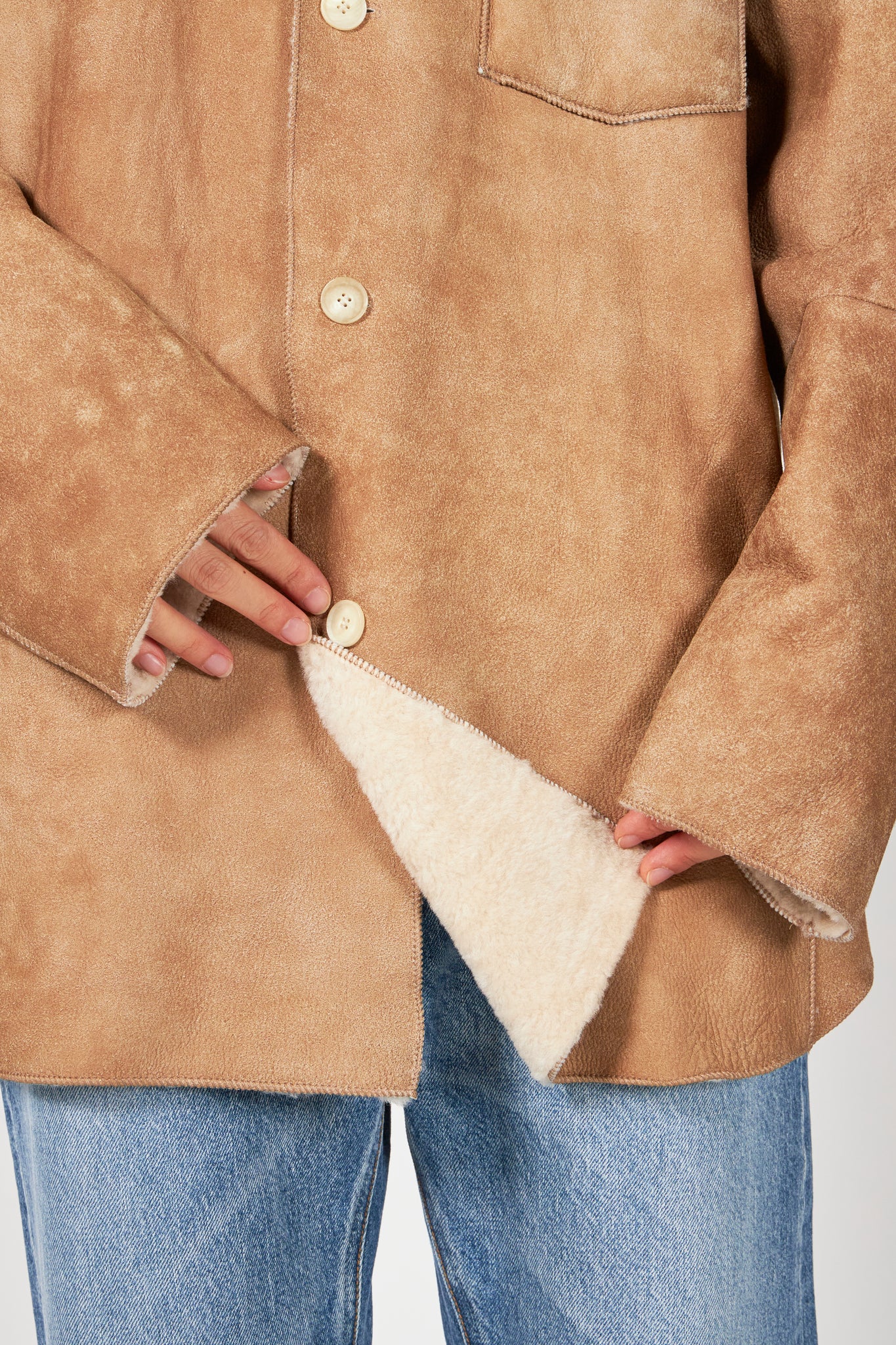 MERINO MOUTON SHIRT BLOUSON – ATELIERMO