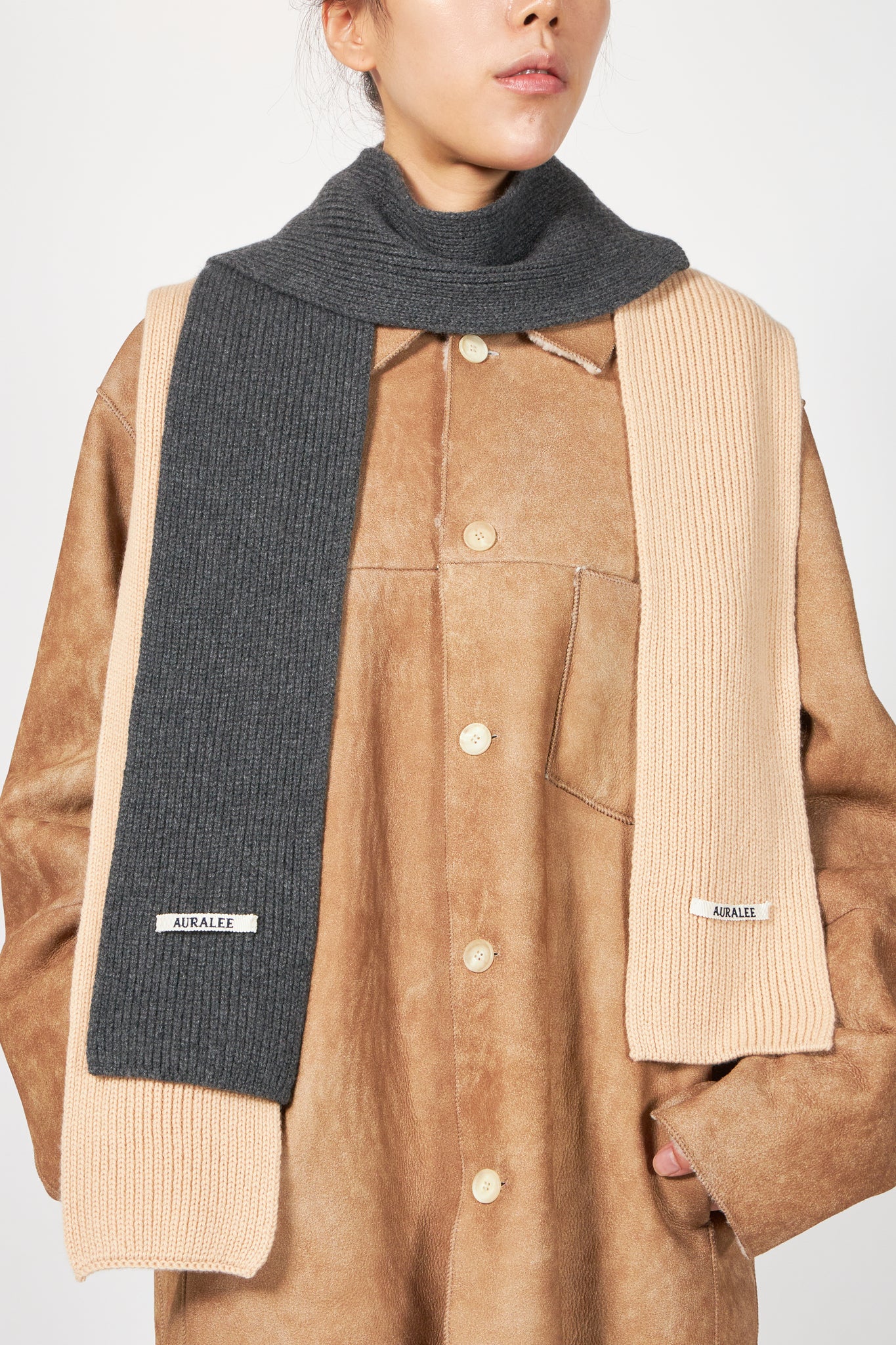 小物 Auralee 25AW LIGHT CASHMERE KNIT STOLE AURALEE / カシミヤニット ストール｜ESTNATION ONLINE STORE