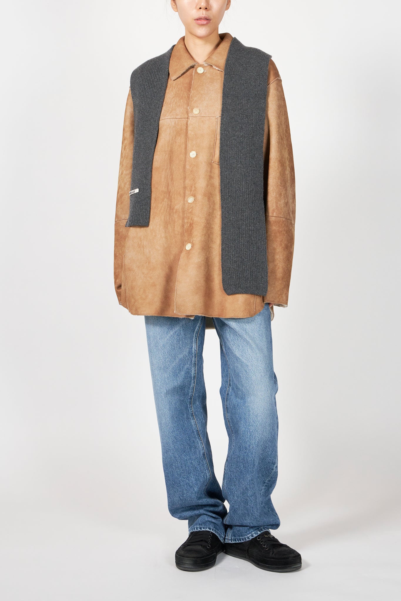 LIGHT CASHMERE KNIT STOLE – ATELIERMO