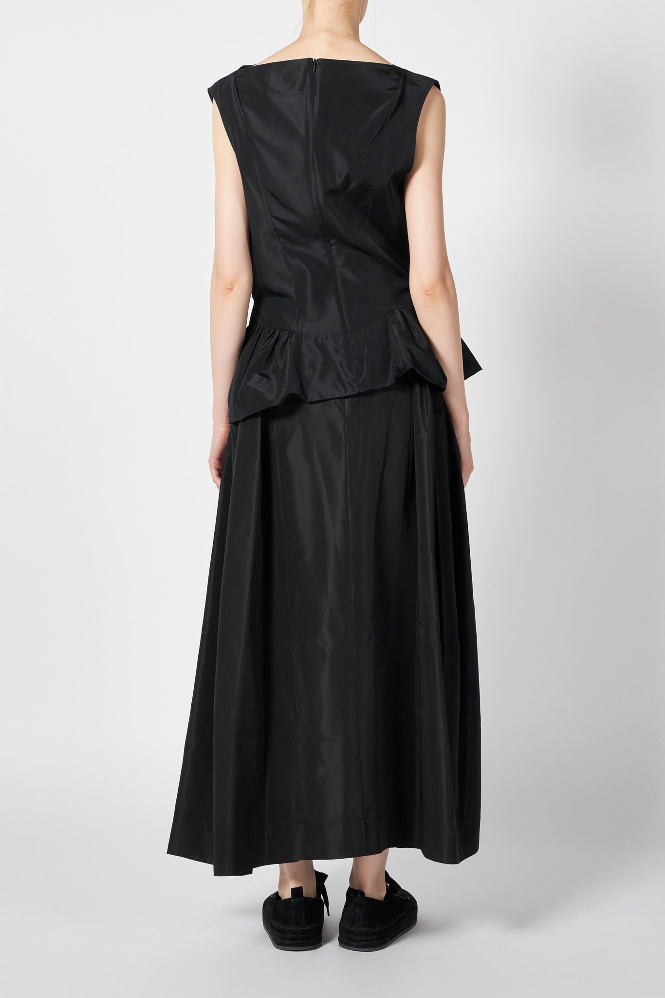 DRAPED BIND PEPLUM TOP