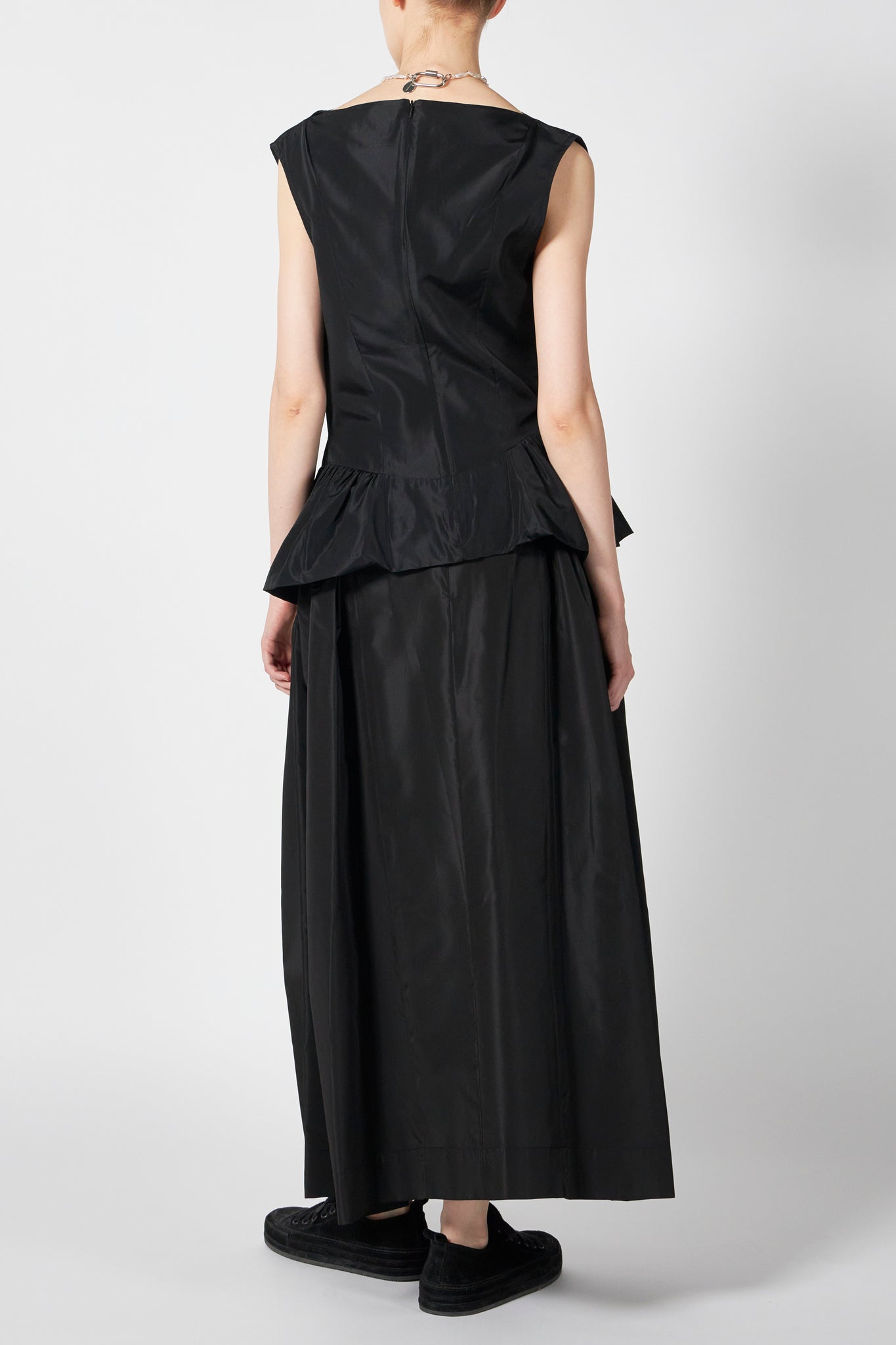 DRAPED BIND PEPLUM TOP