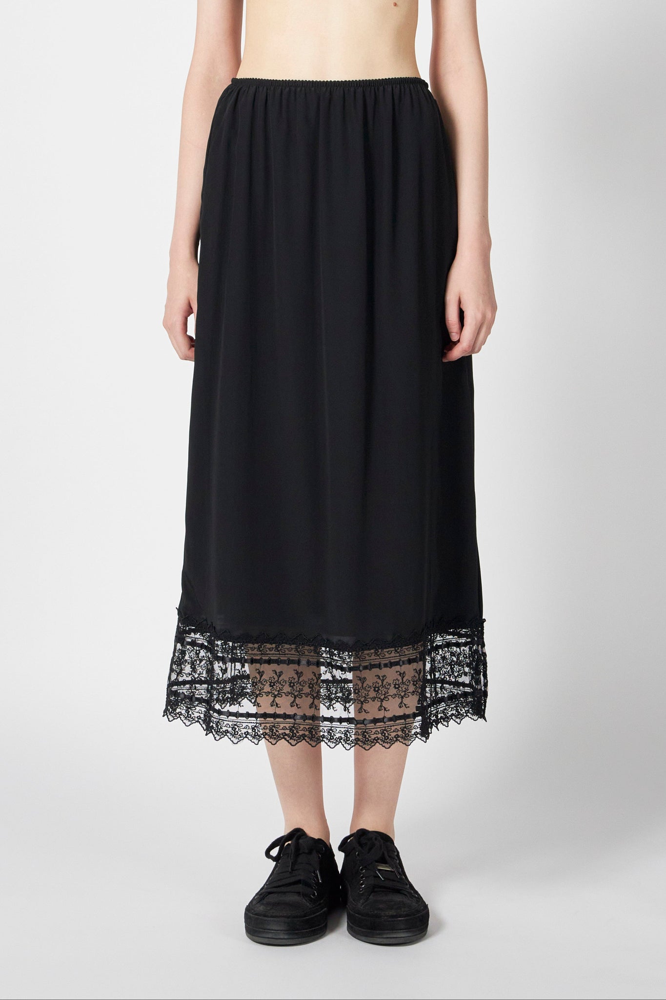 RIBBON TRIM EASY SKIRT