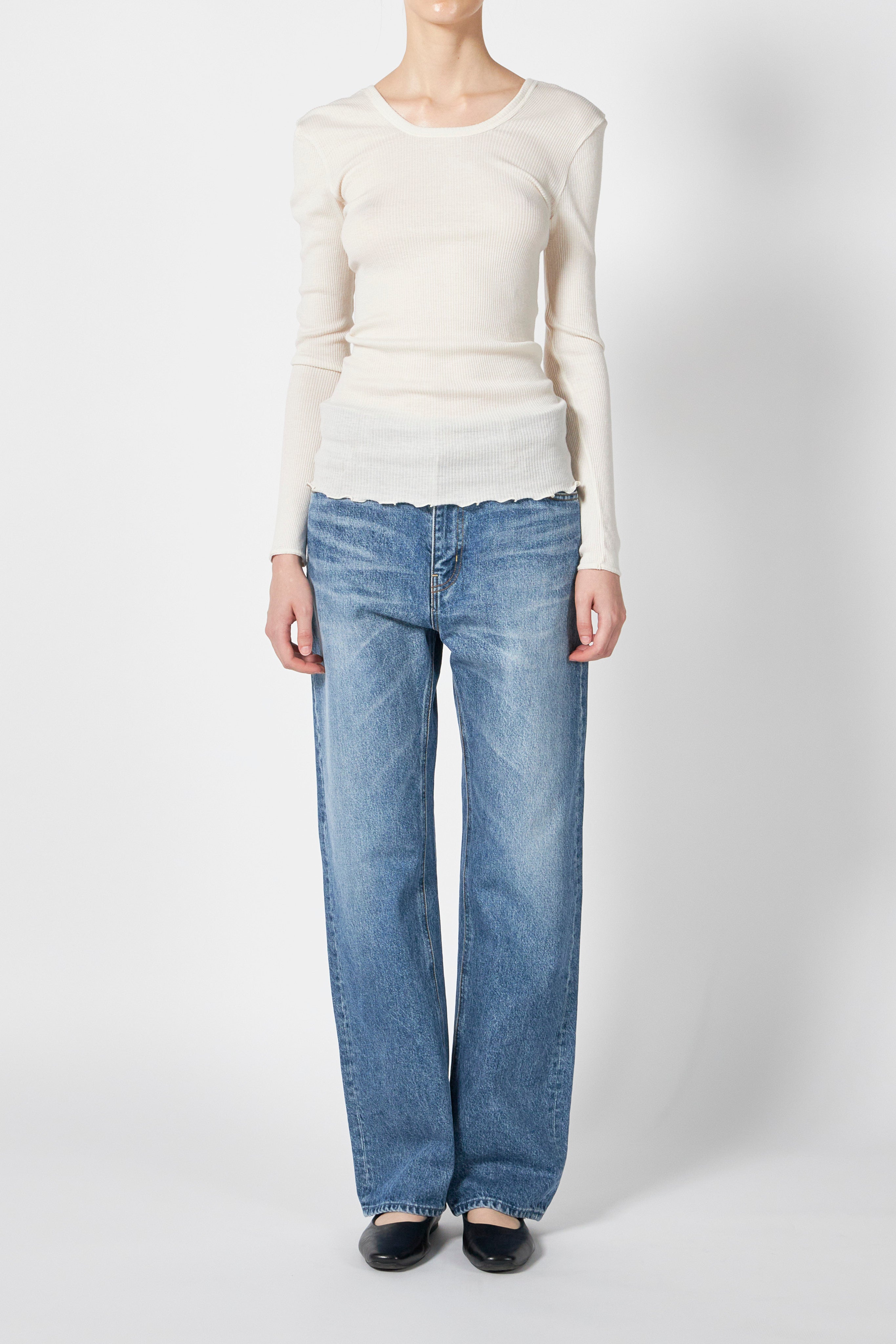 【超美品】Ttheory Regal Wool Slim Rib PO B S Regal Wool Henley Sweater | WOMEN（レディース）｜Theory 公式