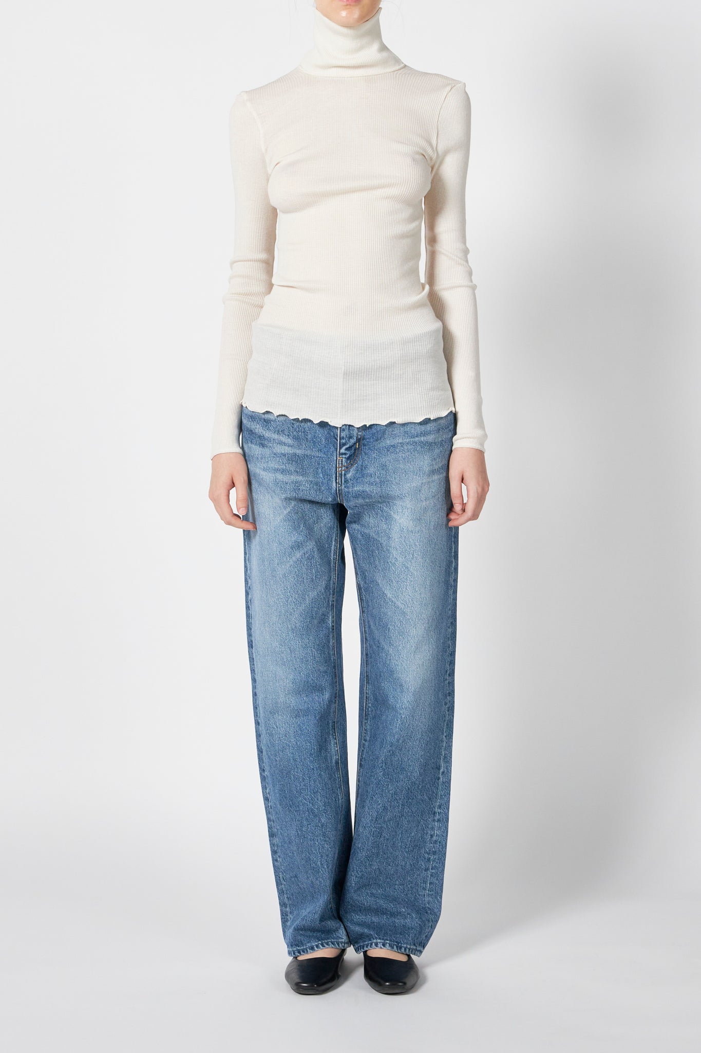 WOOL RIB HIGH NECK PO