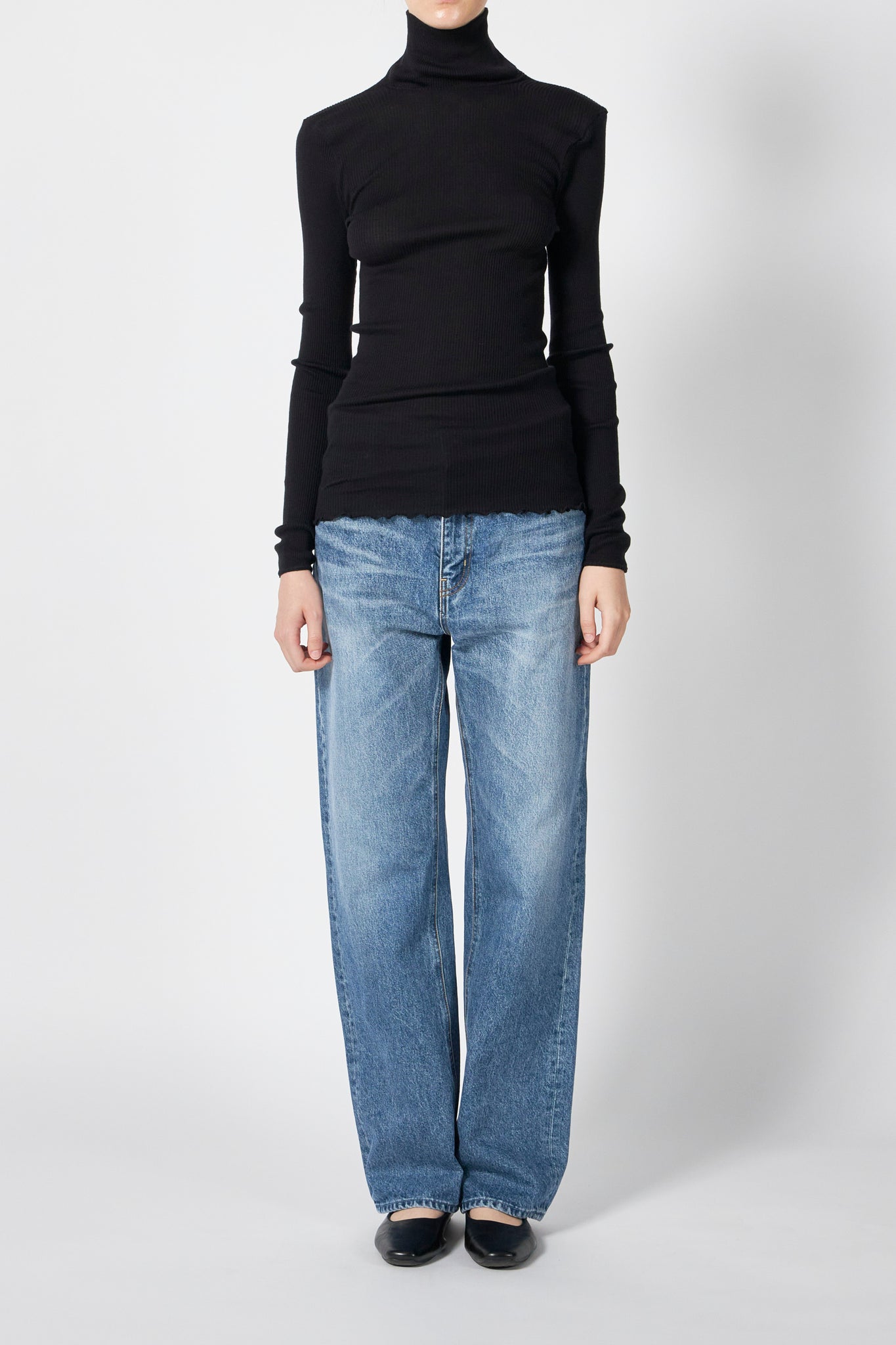 WOOL RIB HIGH NECK PO