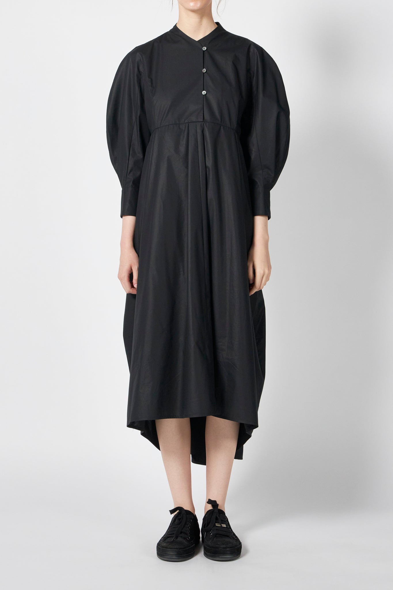 BALLOON SLEEVE SHIRT DRESS