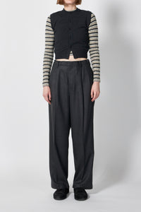 HIGH TWIST WOOL KNIT VEST – ATELIERMO