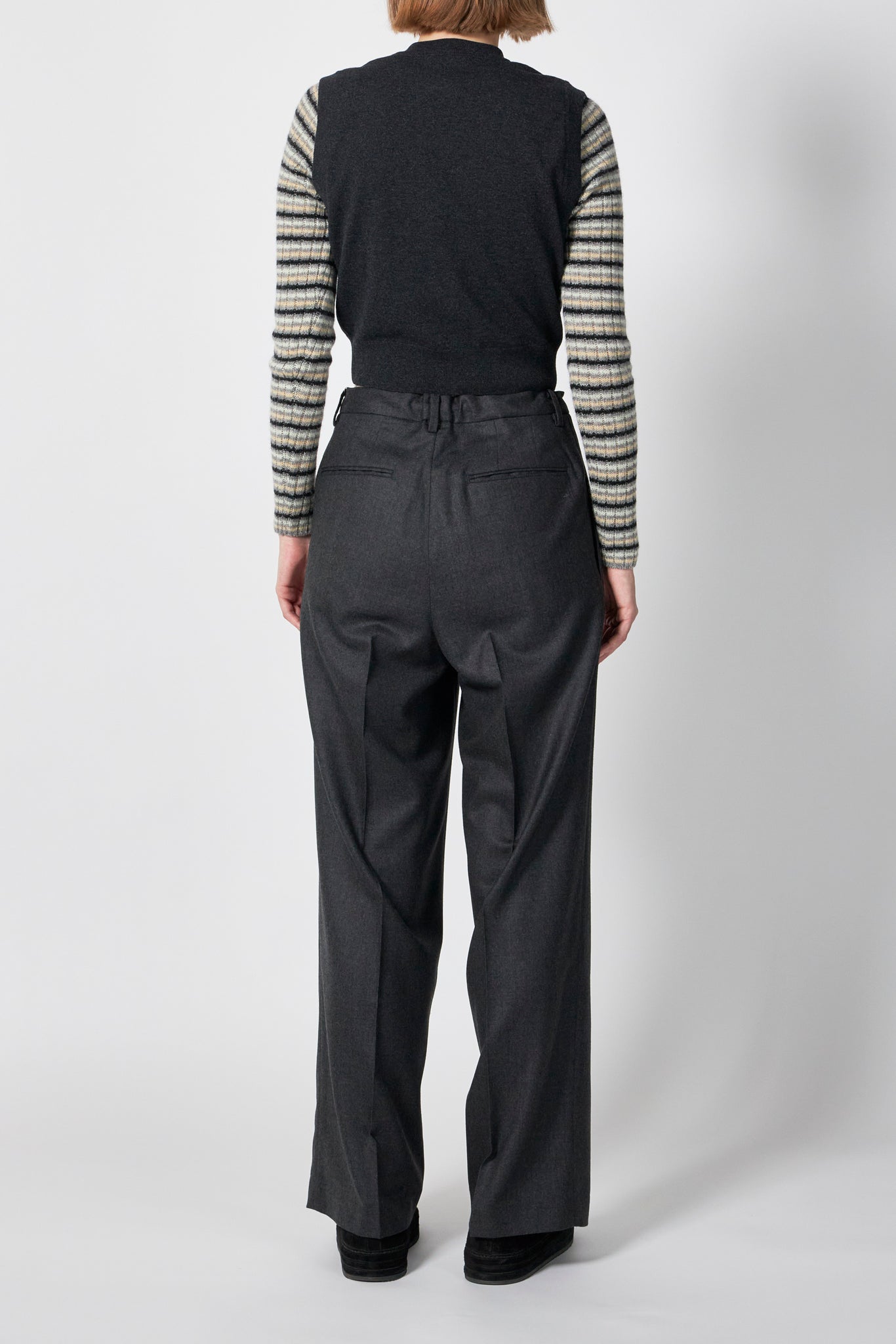 HIGH TWIST WOOL KNIT VEST