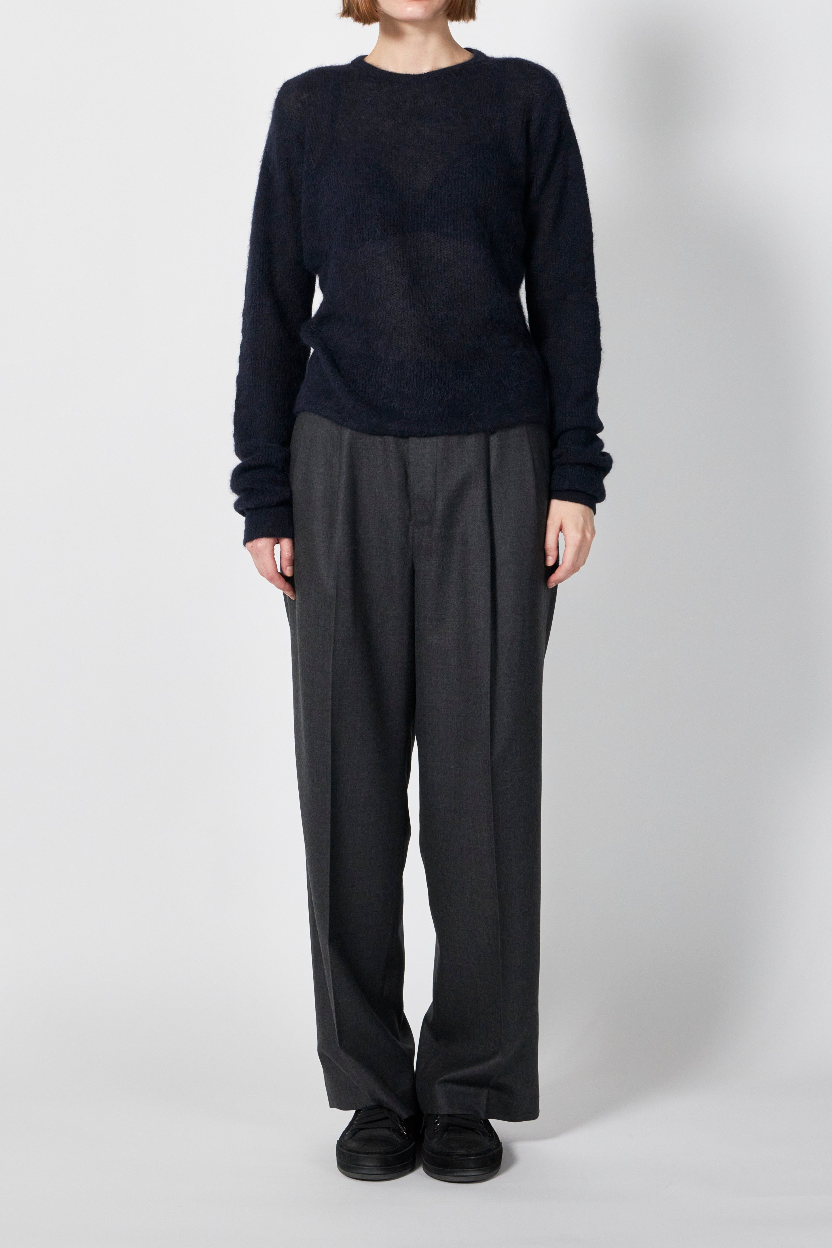 BABY SURI ALPACA SHEER KNIT SKIPPER POLO – ATELIERMO