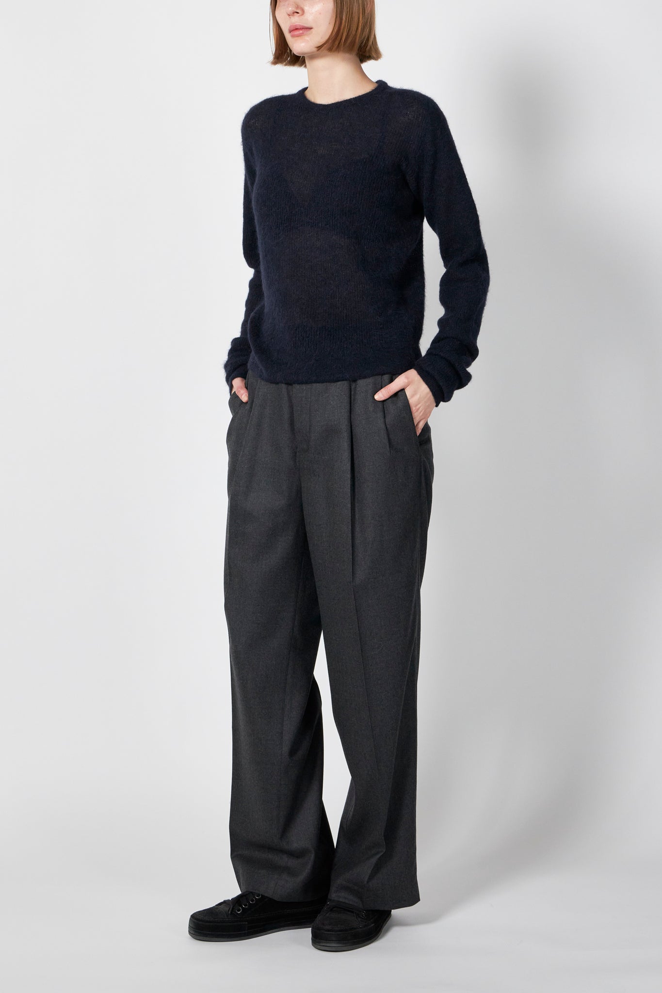 BABY SURI ALPACA SHEER KNIT P/O – ATELIERMO