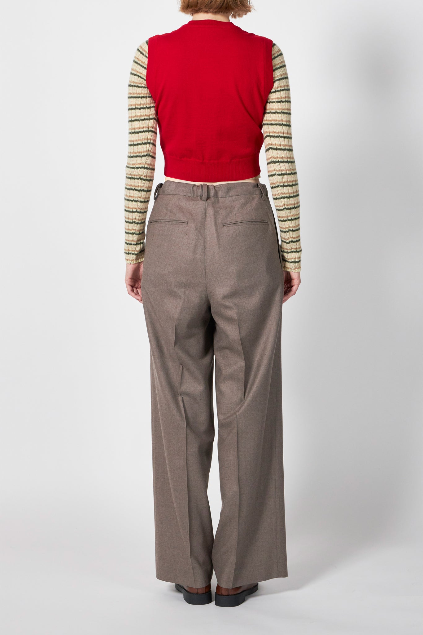 HIGH TWIST WOOL KNIT VEST