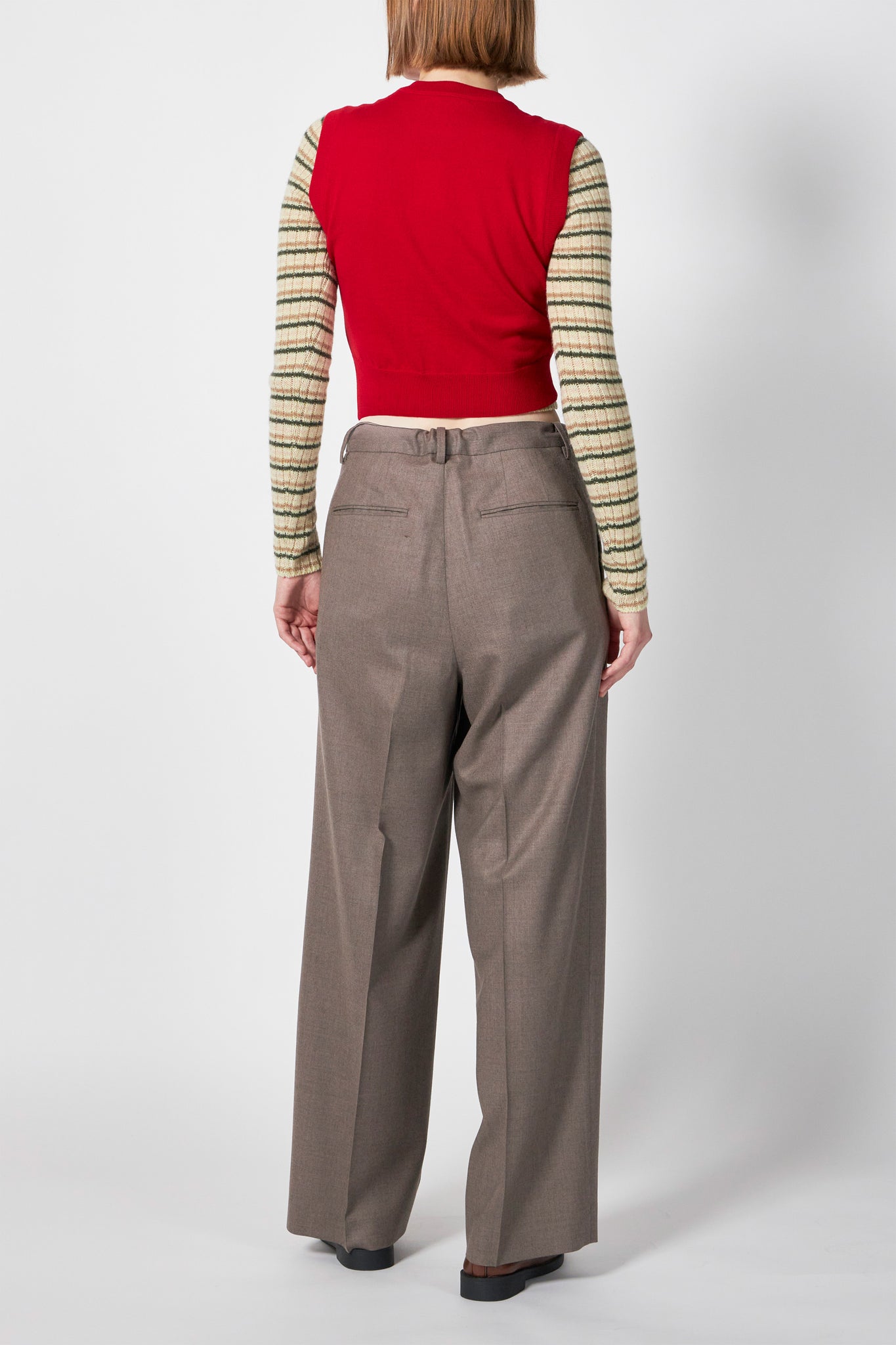 HIGH TWIST WOOL KNIT VEST