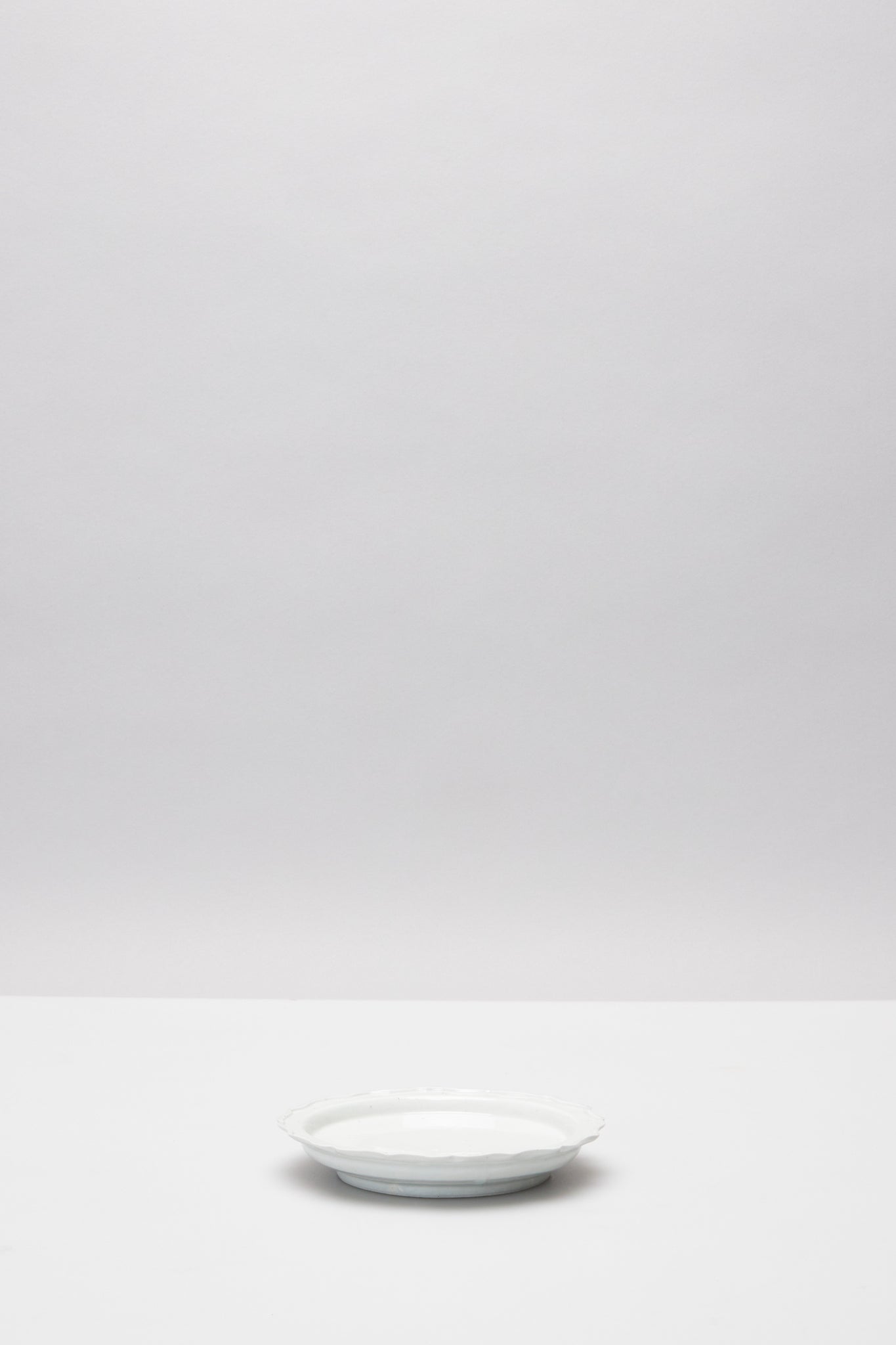 馬場 光二郎｜白磁5寸稜花リム皿｜RINKA RIM PLATE