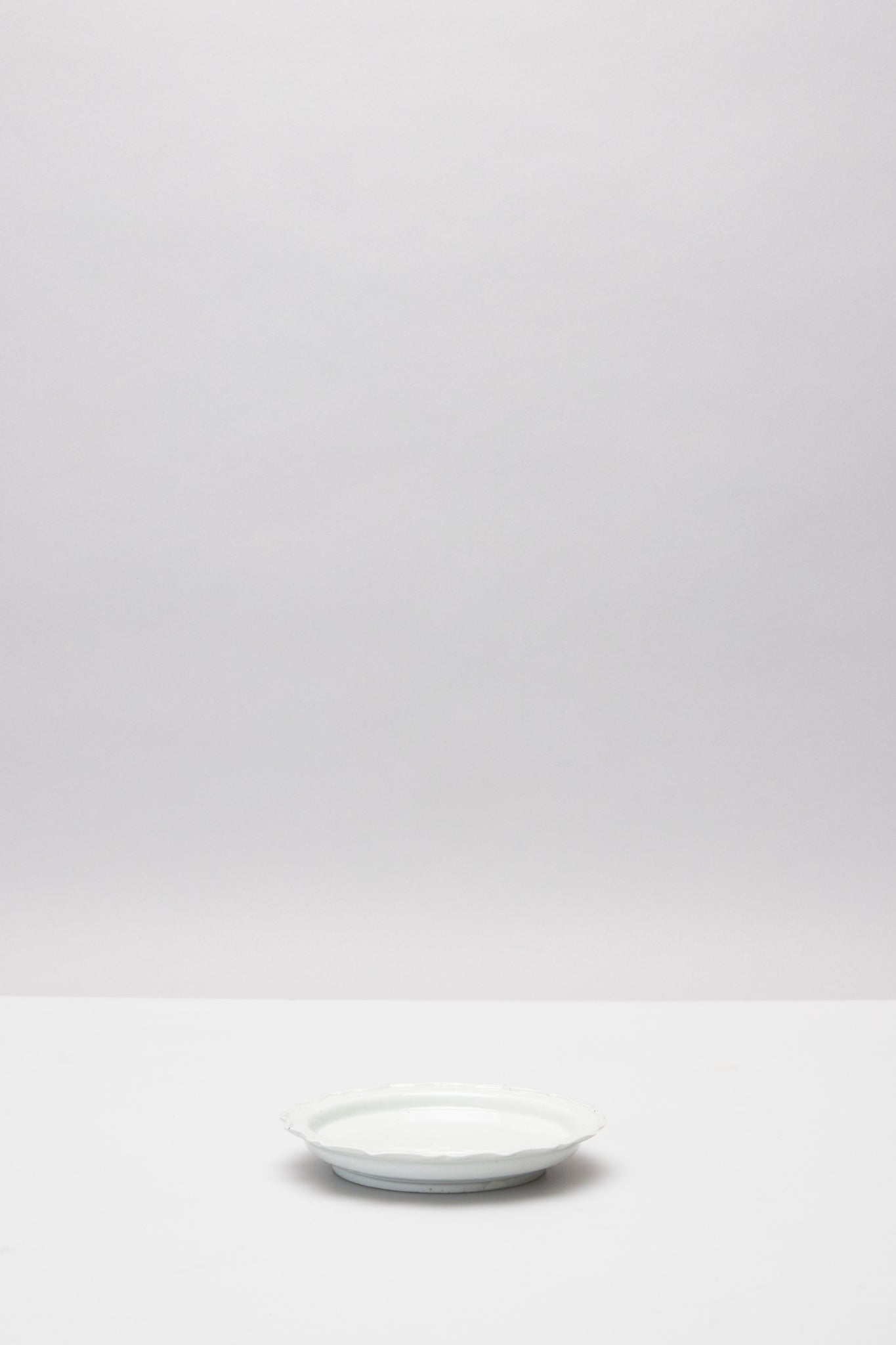 馬場 光二郎｜白磁5寸稜花リム皿｜RINKA RIM PLATE