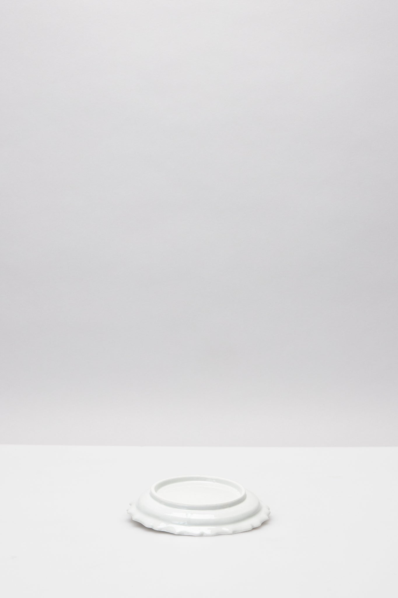 馬場 光二郎｜白磁5寸稜花リム皿｜RINKA RIM PLATE