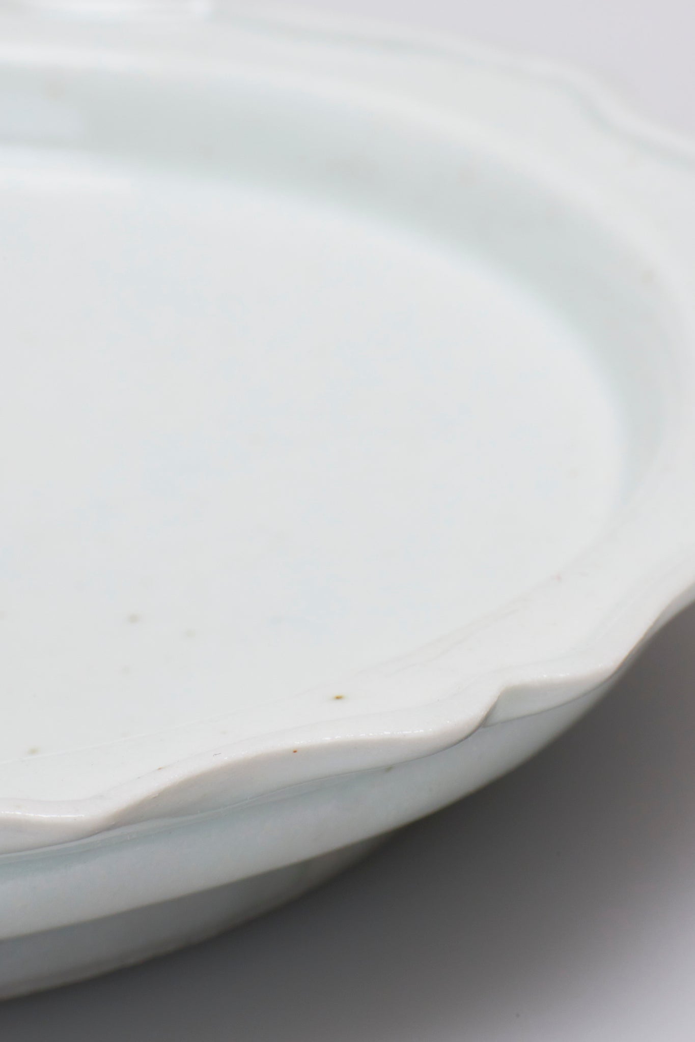 馬場 光二郎｜白磁5寸稜花リム皿｜RINKA RIM PLATE