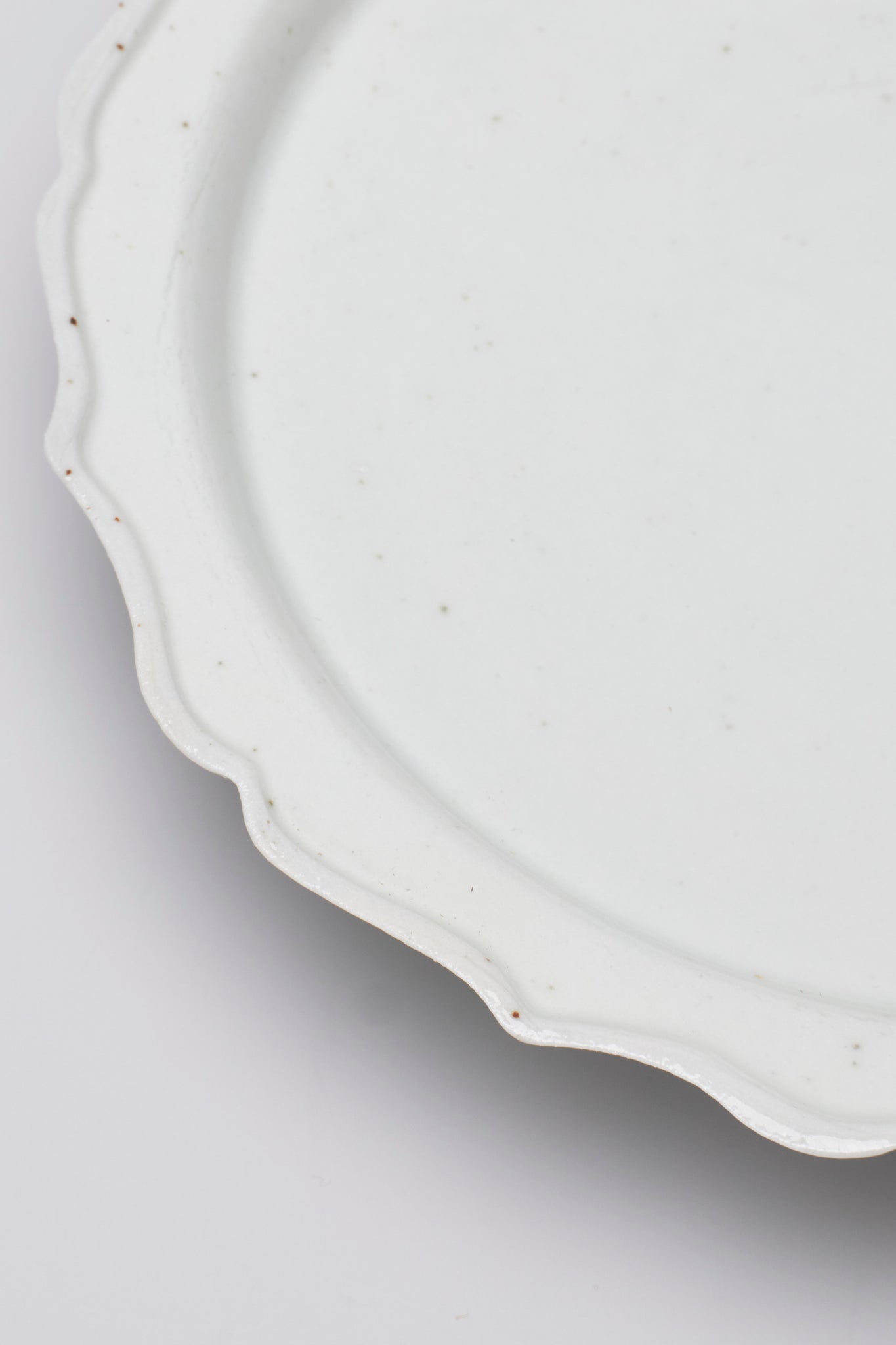 馬場 光二郎｜白磁5寸稜花リム皿｜RINKA RIM PLATE