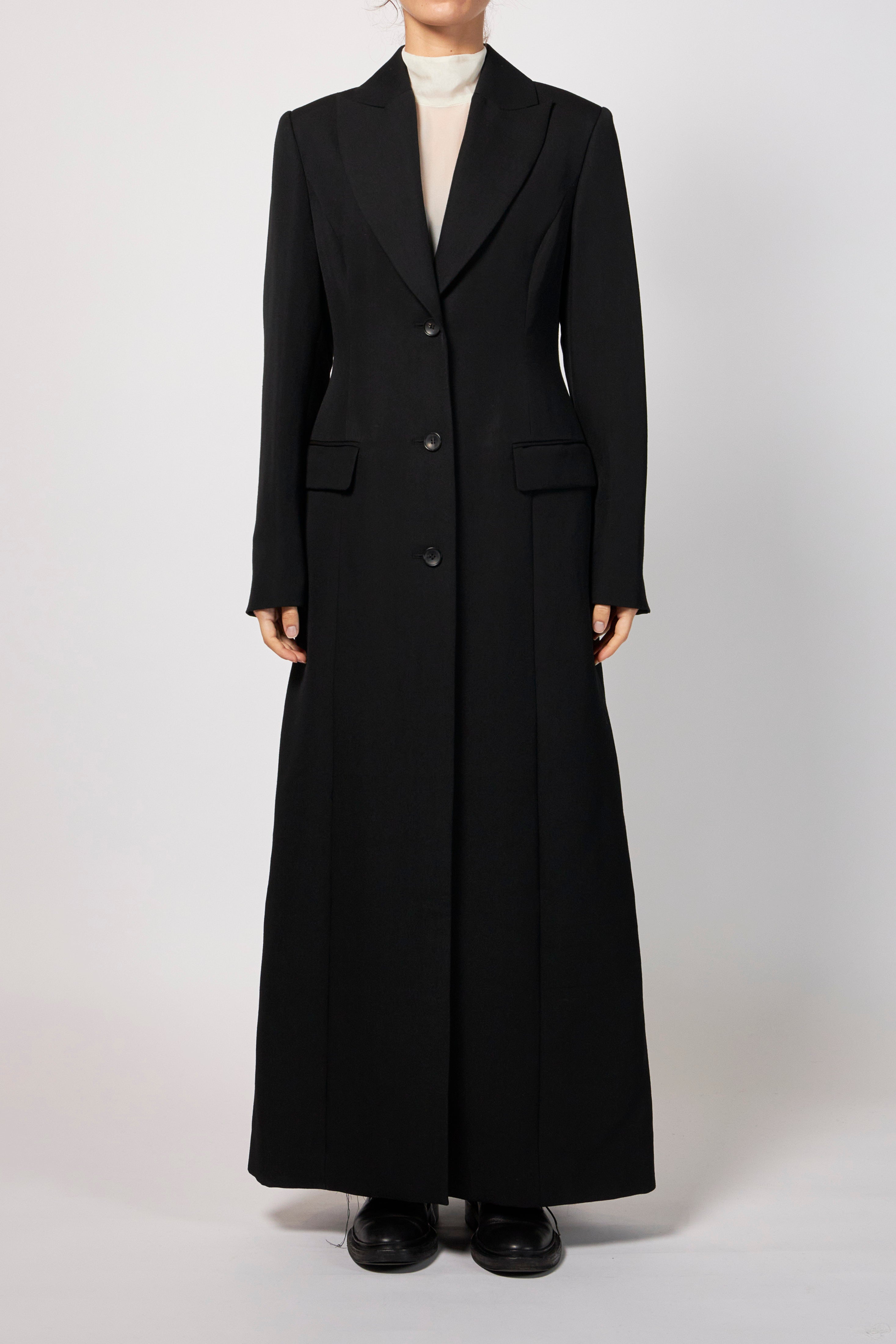 LAMA SHETLAND WOOL TWEED CHESTERFIELD COAT – ATELIERMO