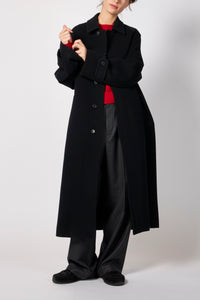 SUPER FINE WOOL MOSSER SOUTIEN COLLAR COAT – ATELIERMO