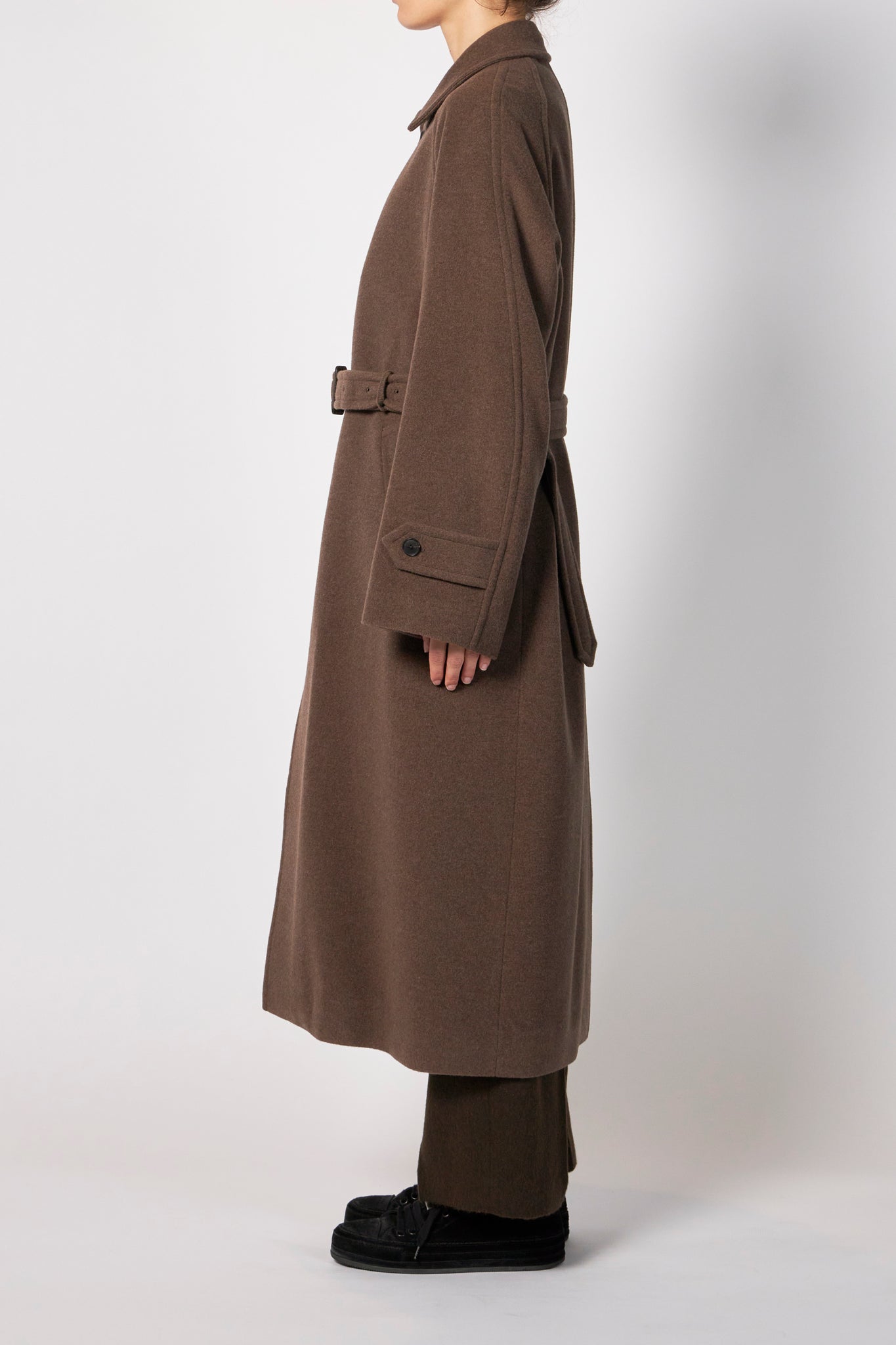 SUPER FINE WOOL MOSSER SOUTIEN COLLAR COAT – ATELIERMO