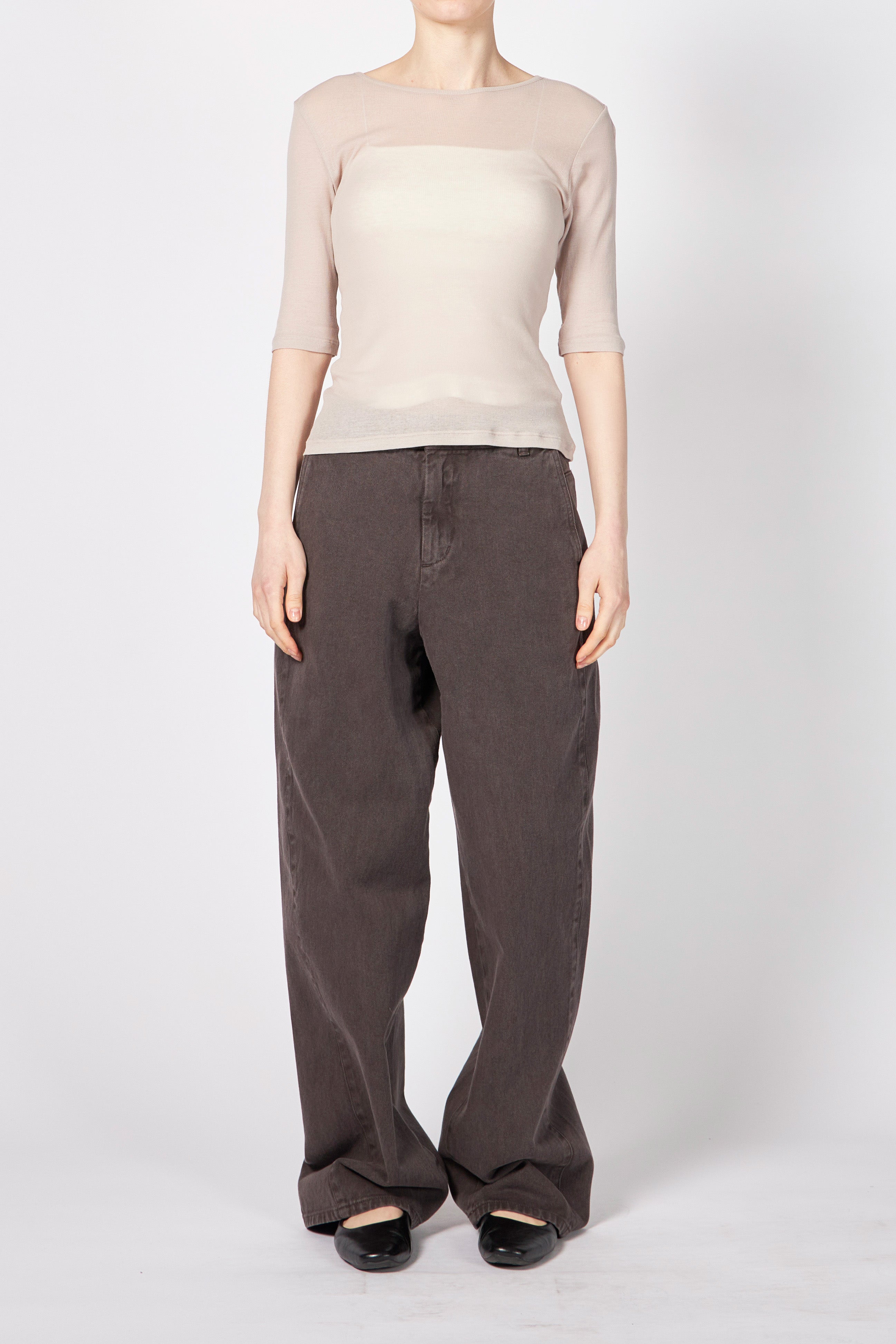 KNOTTED COLLAR TOP – ATELIERMO