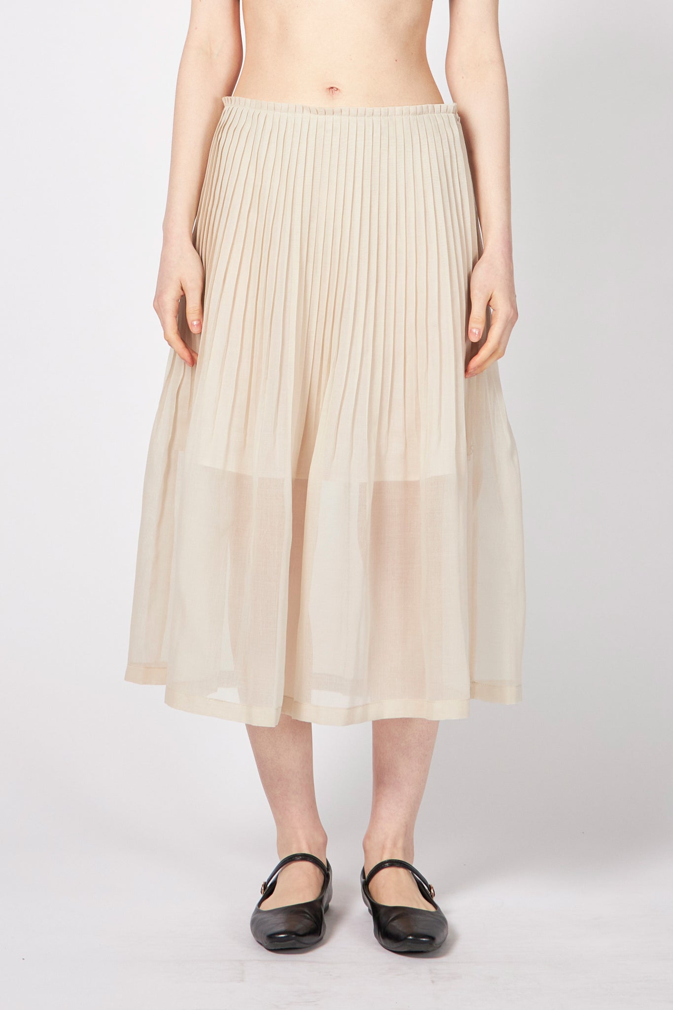 PLEATED MIDI SKIRT – ATELIERMO
