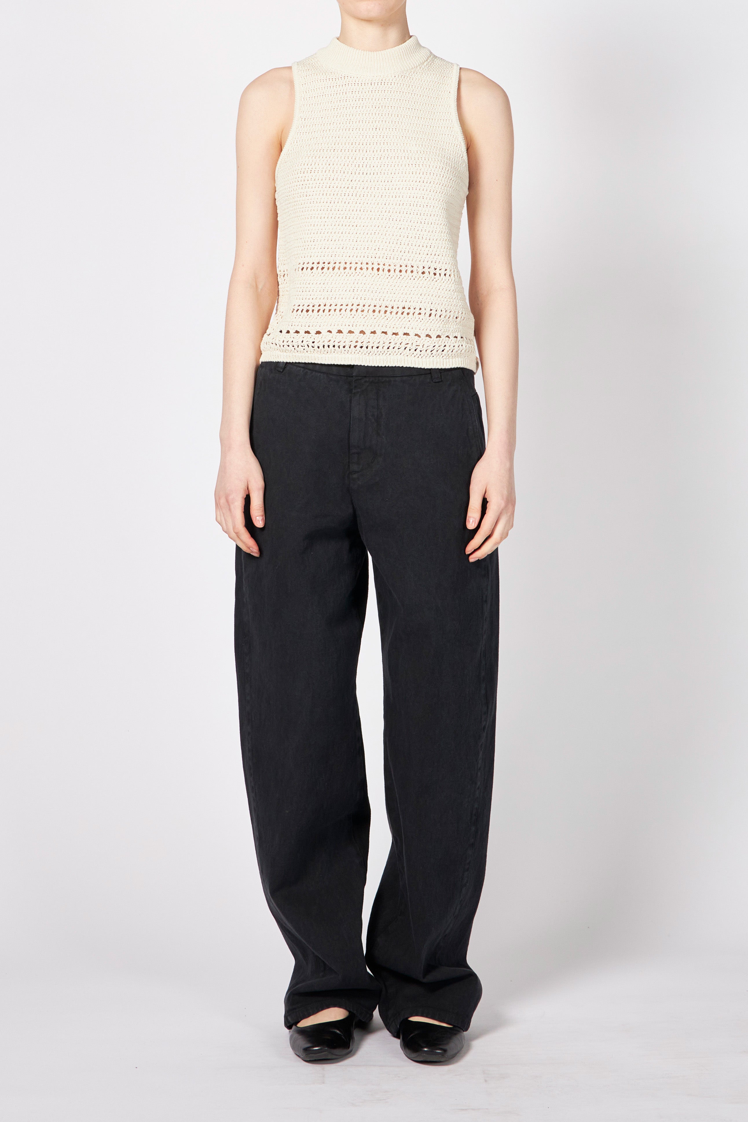 KNOTTED COLLAR TOP – ATELIERMO