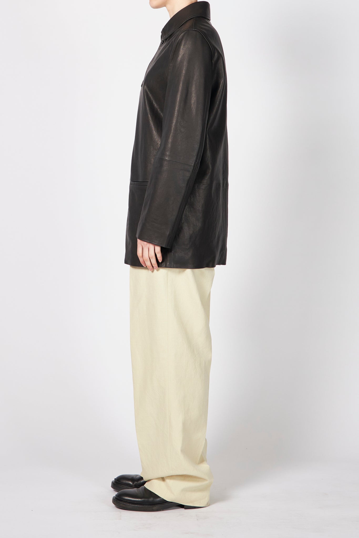 TEXTURED LAMB LEATHER BLOUSON – ATELIERMO