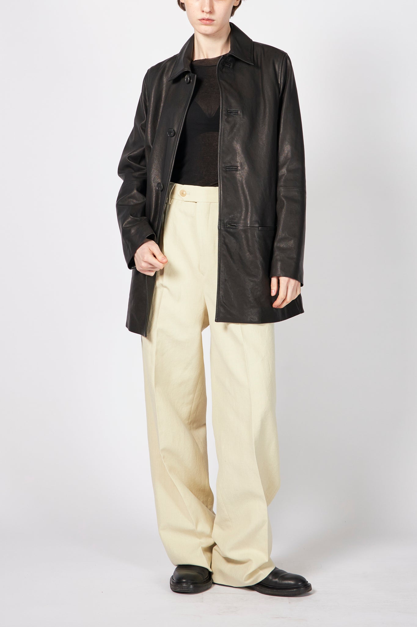 TEXTURED LAMB LEATHER BLOUSON – ATELIERMO
