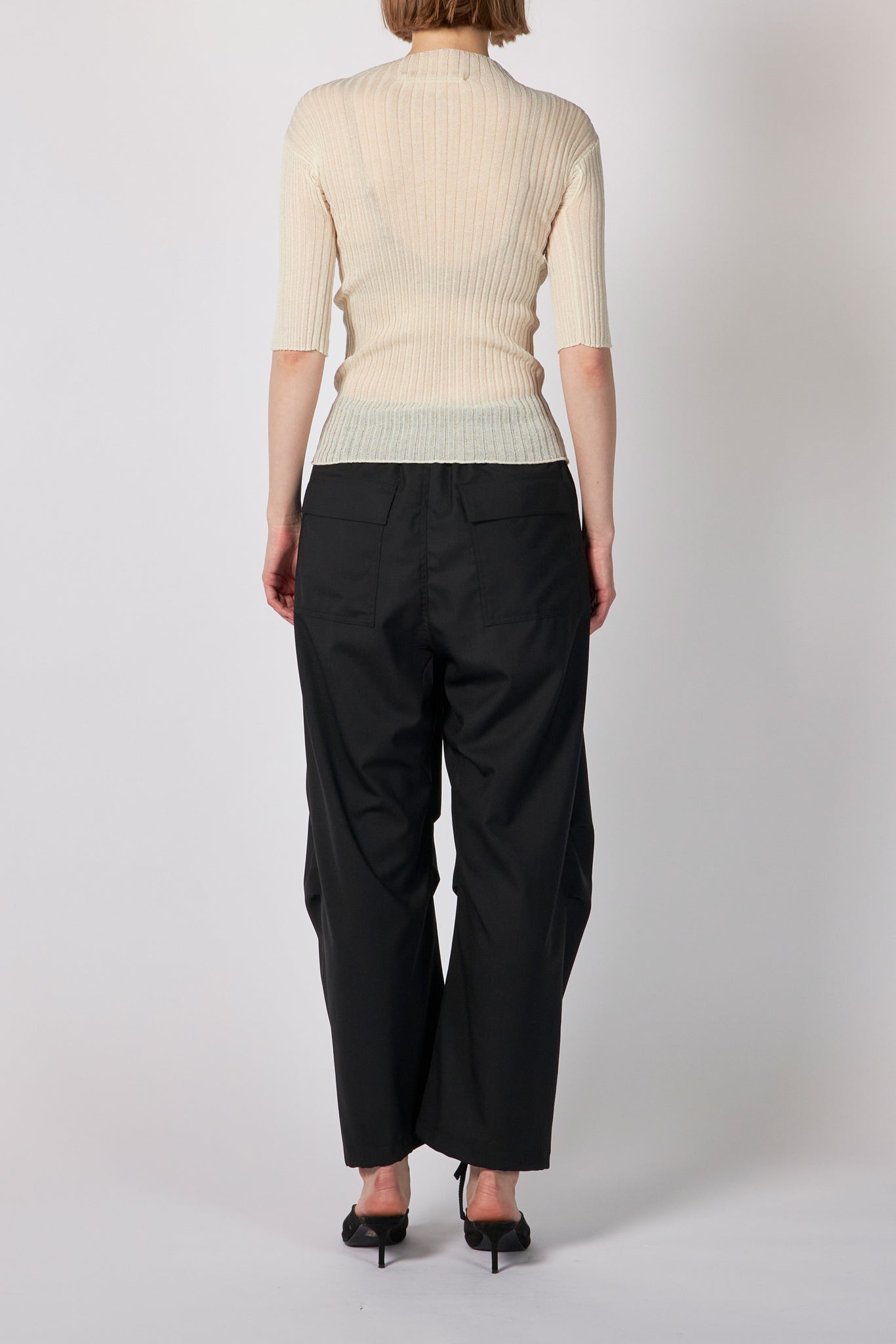 NALAN RIBBED KNIT S/S TOP – ATELIERMO
