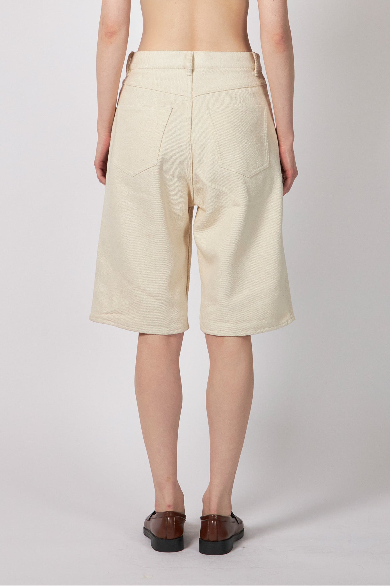 SILK NEP DENIM 5P WIDE SHORTS – ATELIERMO