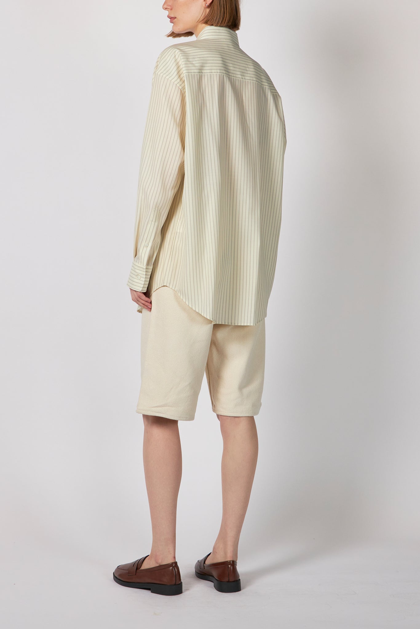 SILK NEP DENIM 5P WIDE SHORTS – ATELIERMO