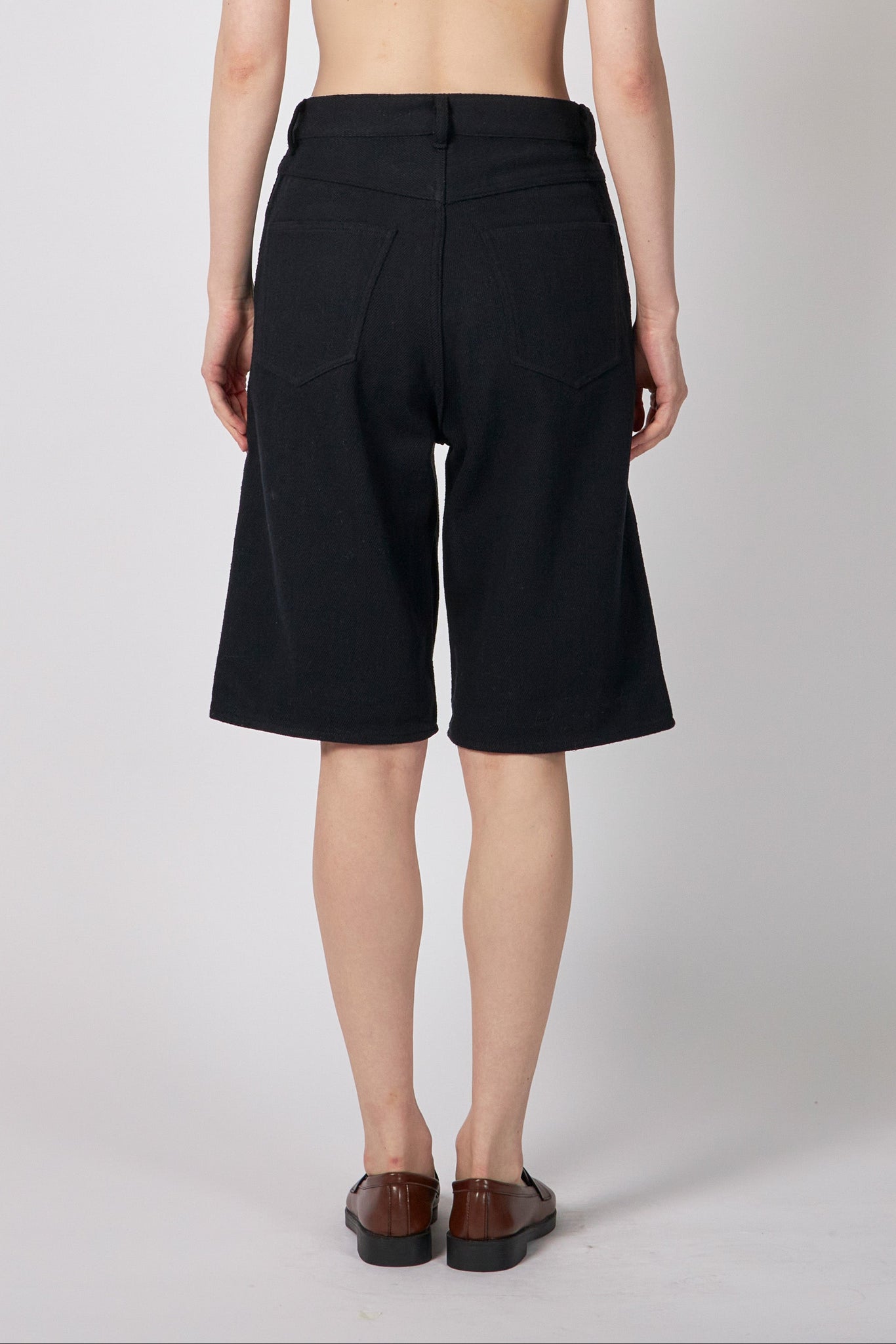 SILK NEP DENIM 5P WIDE SHORTS – ATELIERMO