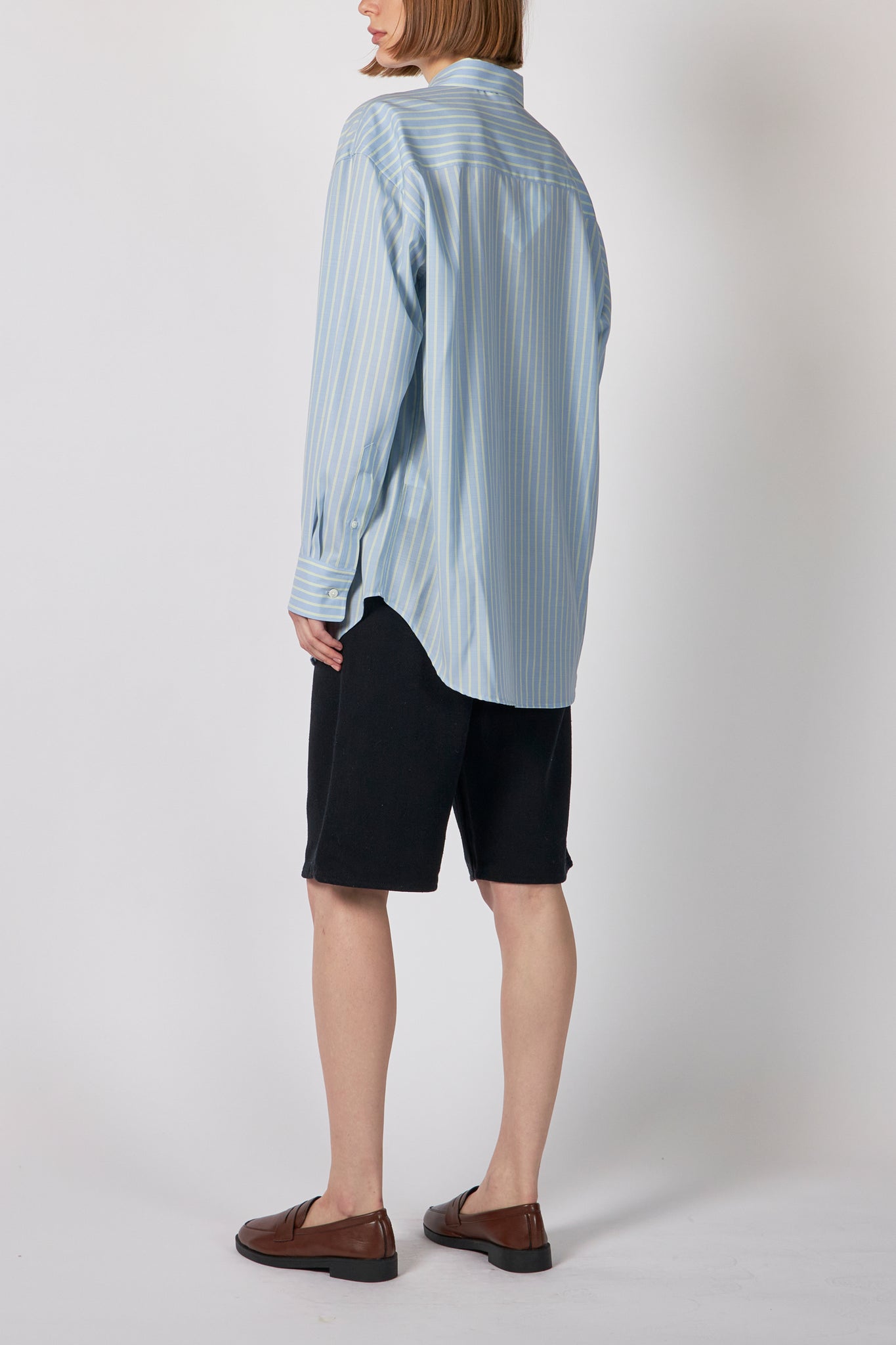 SILK NEP DENIM 5P WIDE SHORTS – ATELIERMO