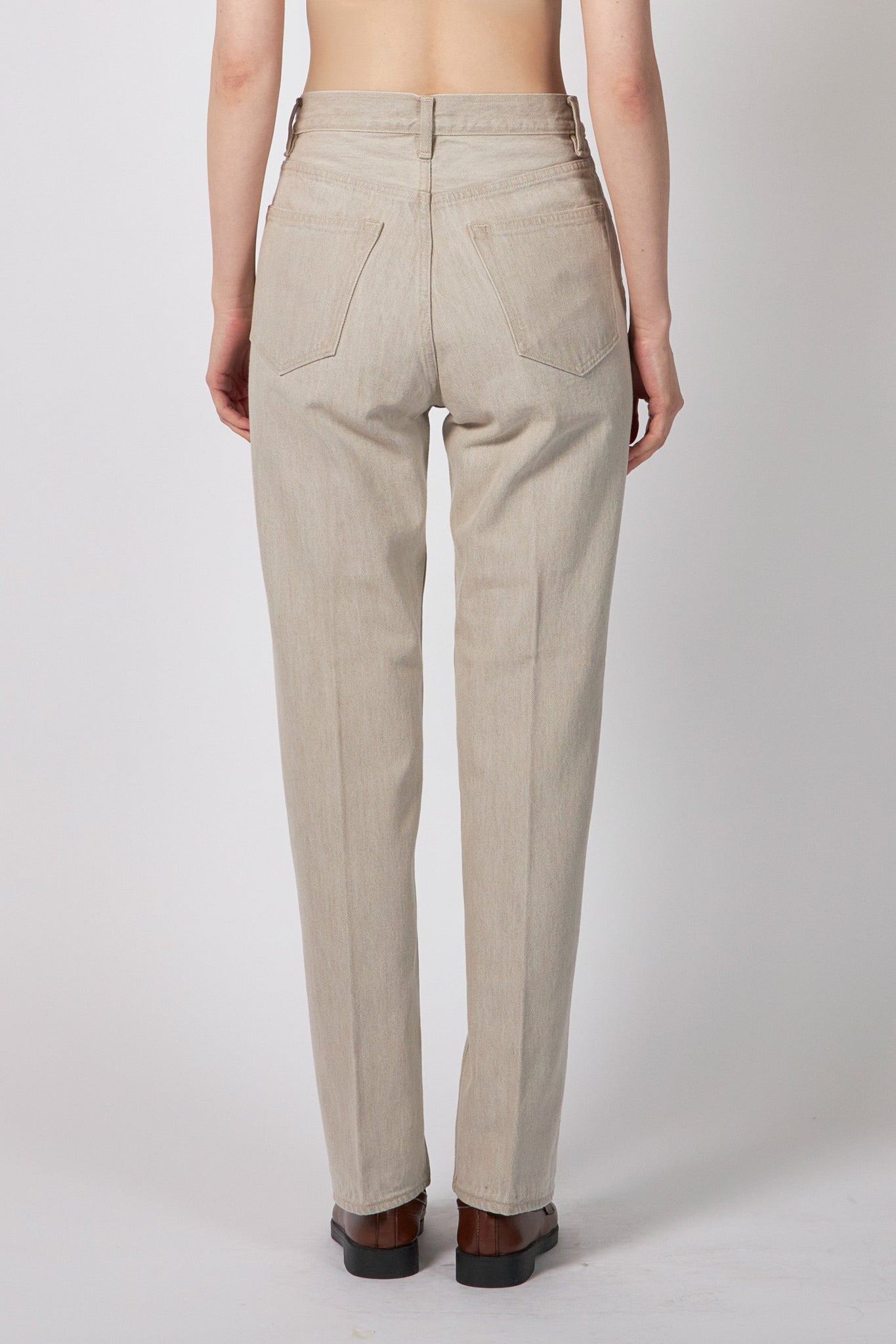 FADED HARD TWIST BROWN DENIM 5P PANTS – ATELIERMO
