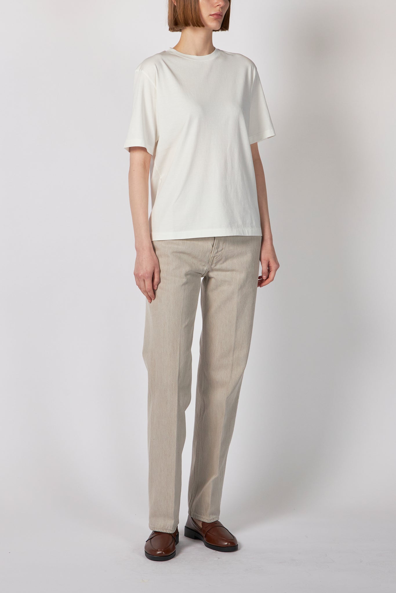 FADED HARD TWIST BROWN DENIM 5P PANTS – ATELIERMO