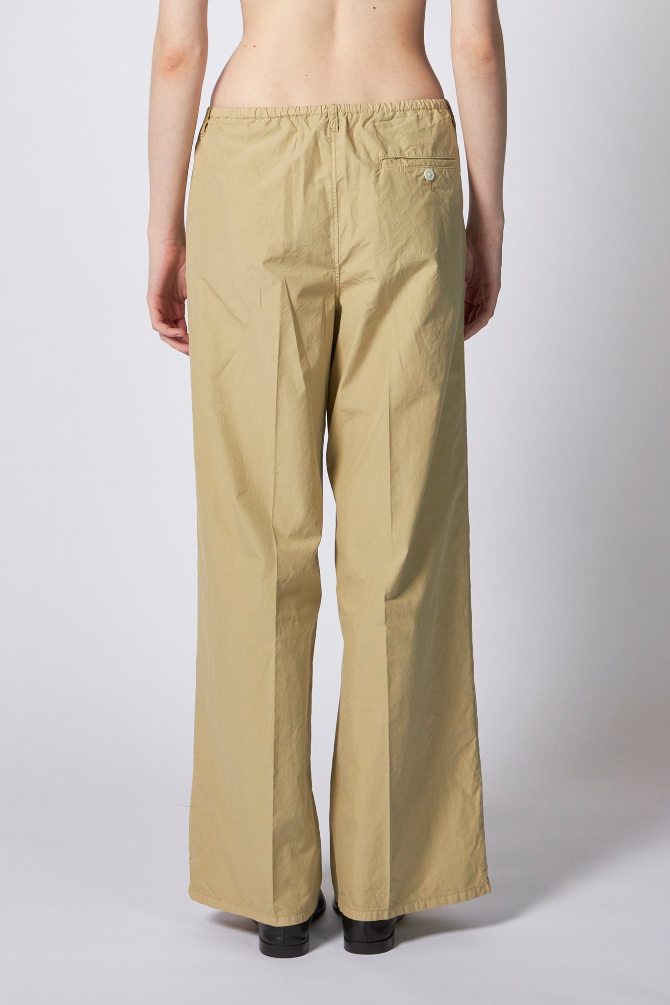 GARMENT-DYED FINX SHUTTLE WEATHER DRAWSTRING PANTS – ATELIERMO