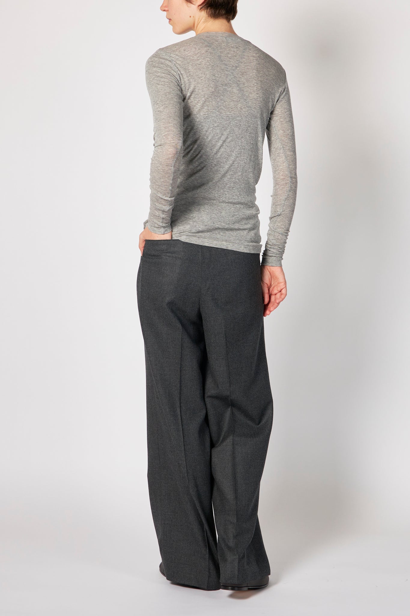 SUPER HIGH GAUGE SHEER RIB L/S TEE – ATELIERMO