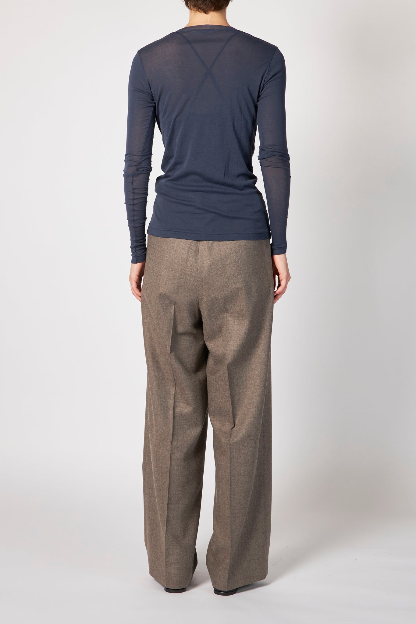 SUPER HIGH GAUGE SHEER RIB L/S TEE – ATELIERMO